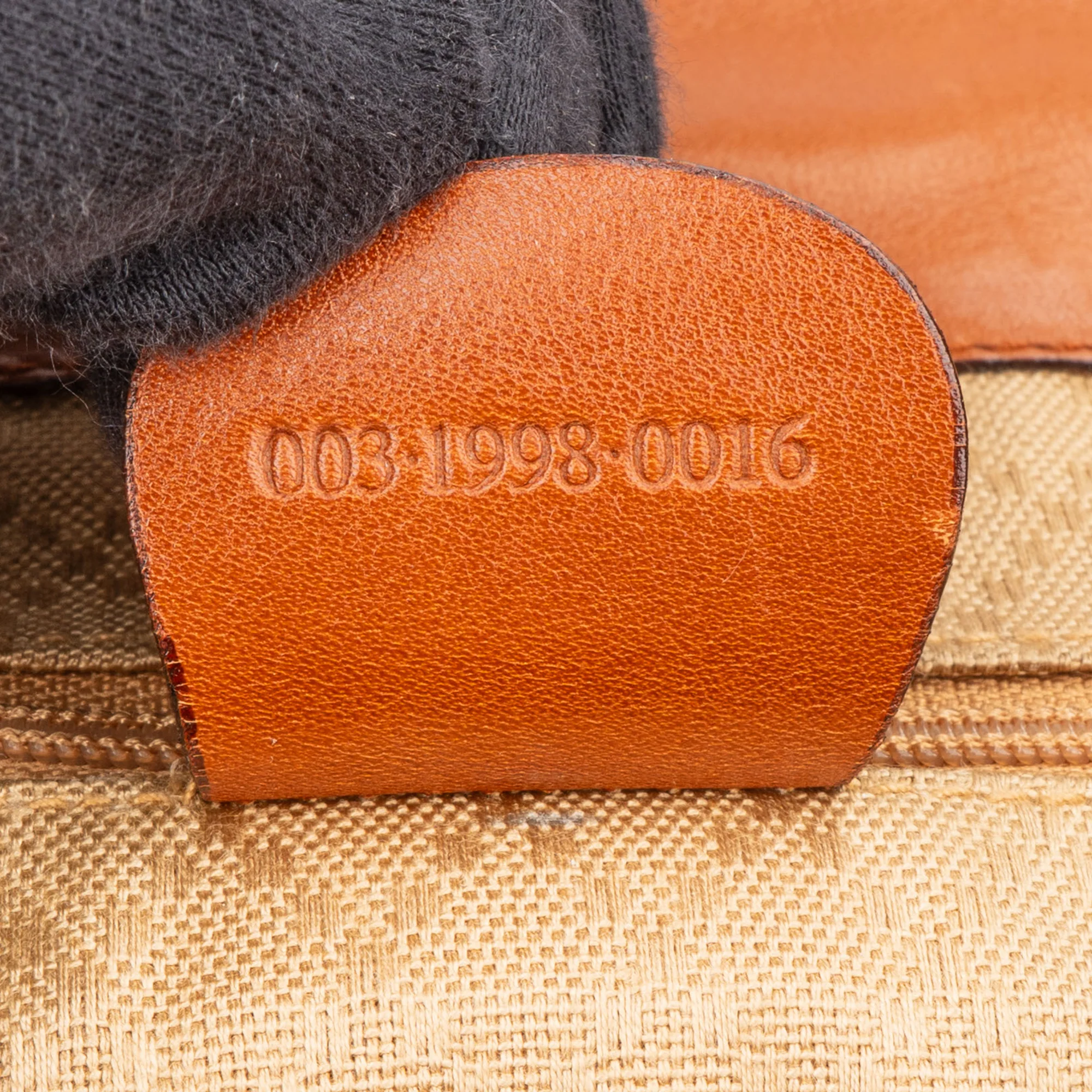 Gucci Brown Leather Bamboo Backpack