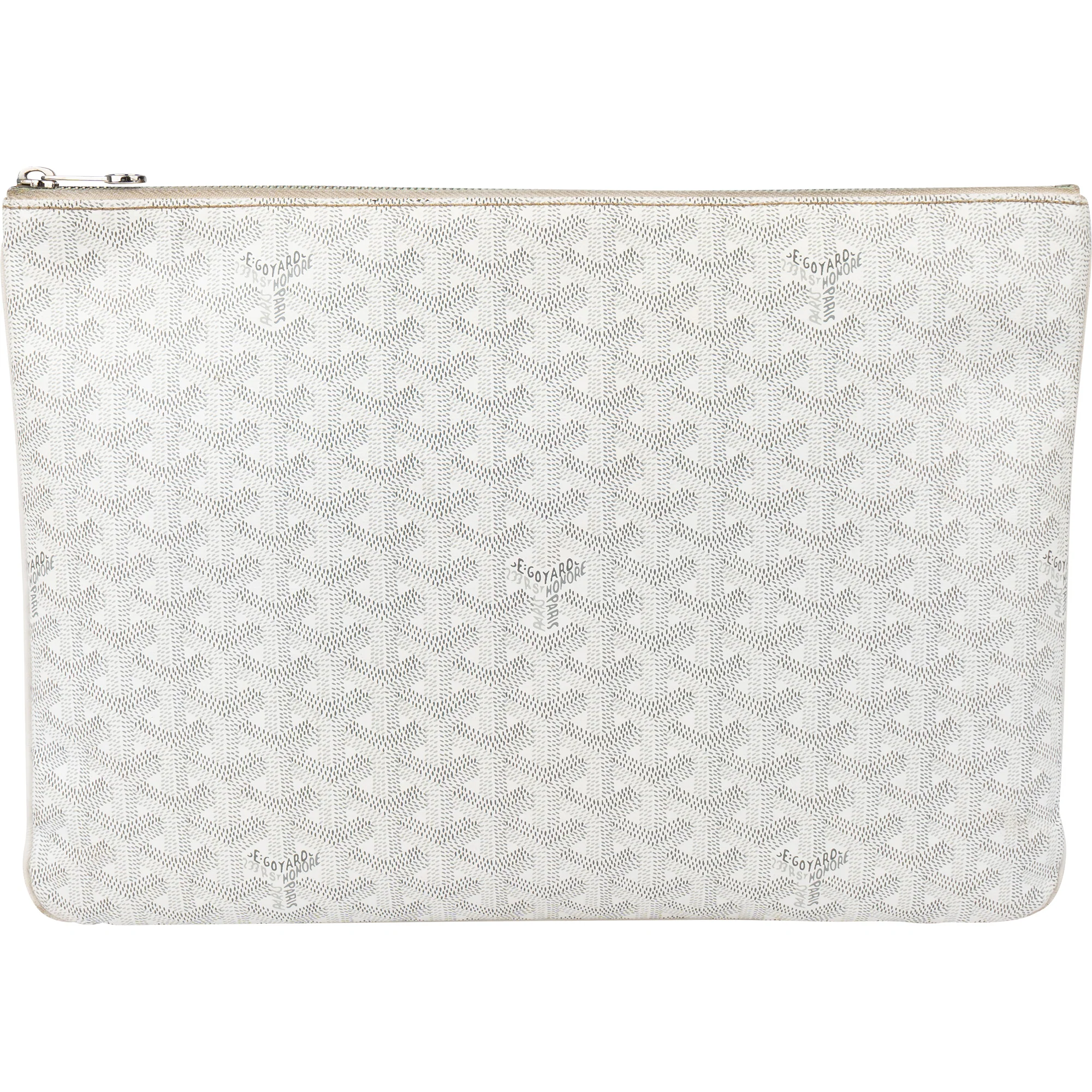 Goyard White Goyardine Monogram Senat MM  Dokumentenmappe