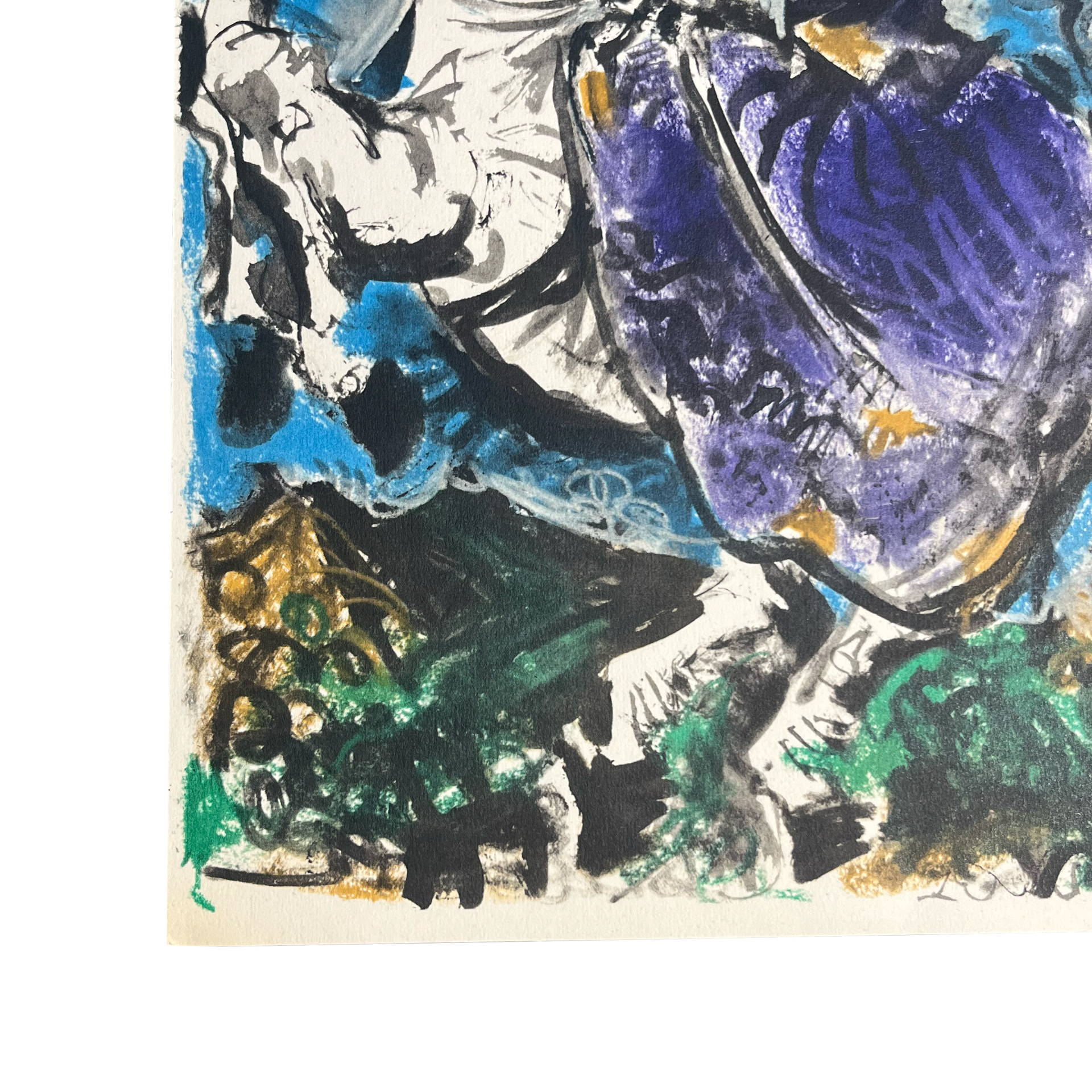 Pablo Picasso - Jacqueline on white horse - Lithografie