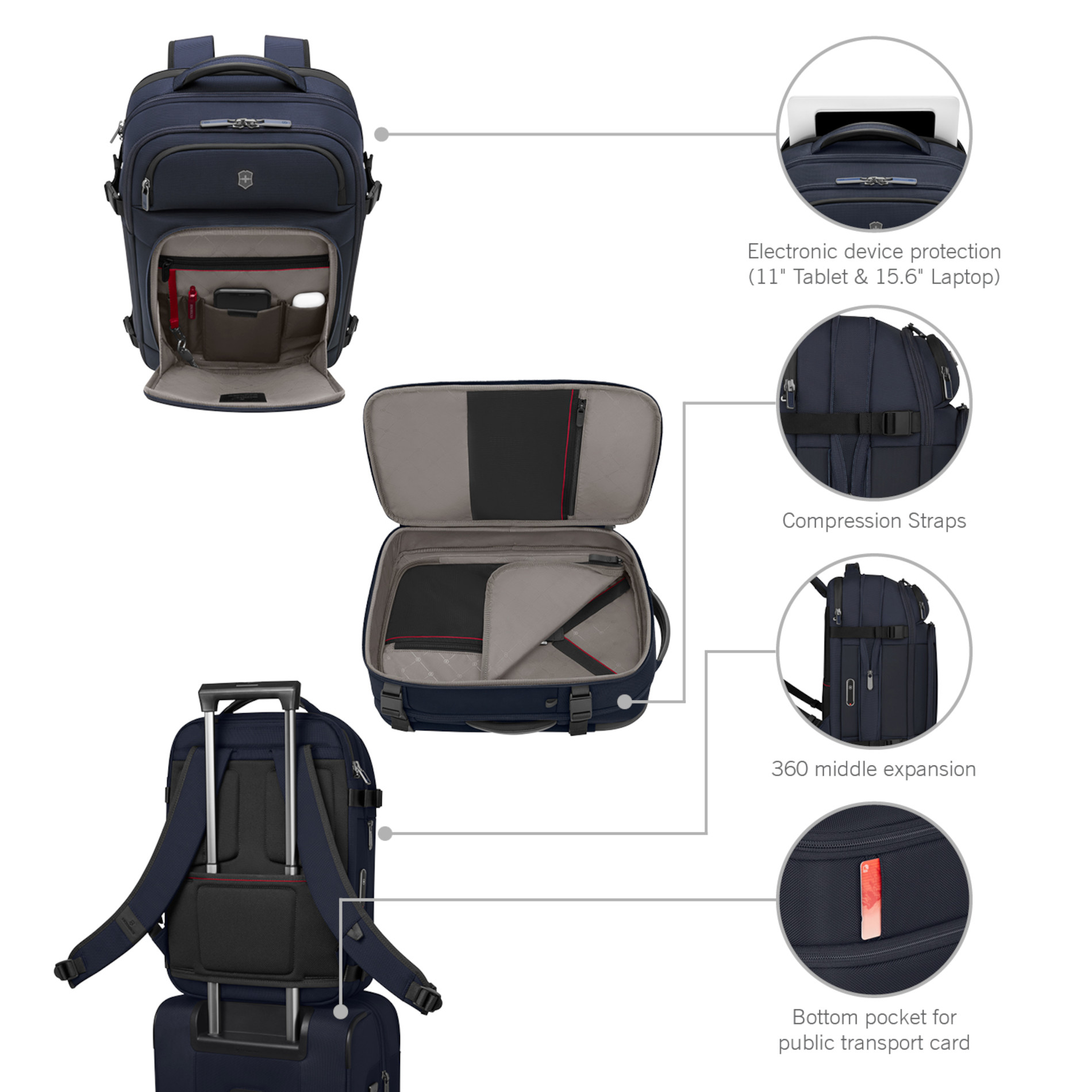 Werks Traveler 7.0 Boarding Bag - Navy Blue