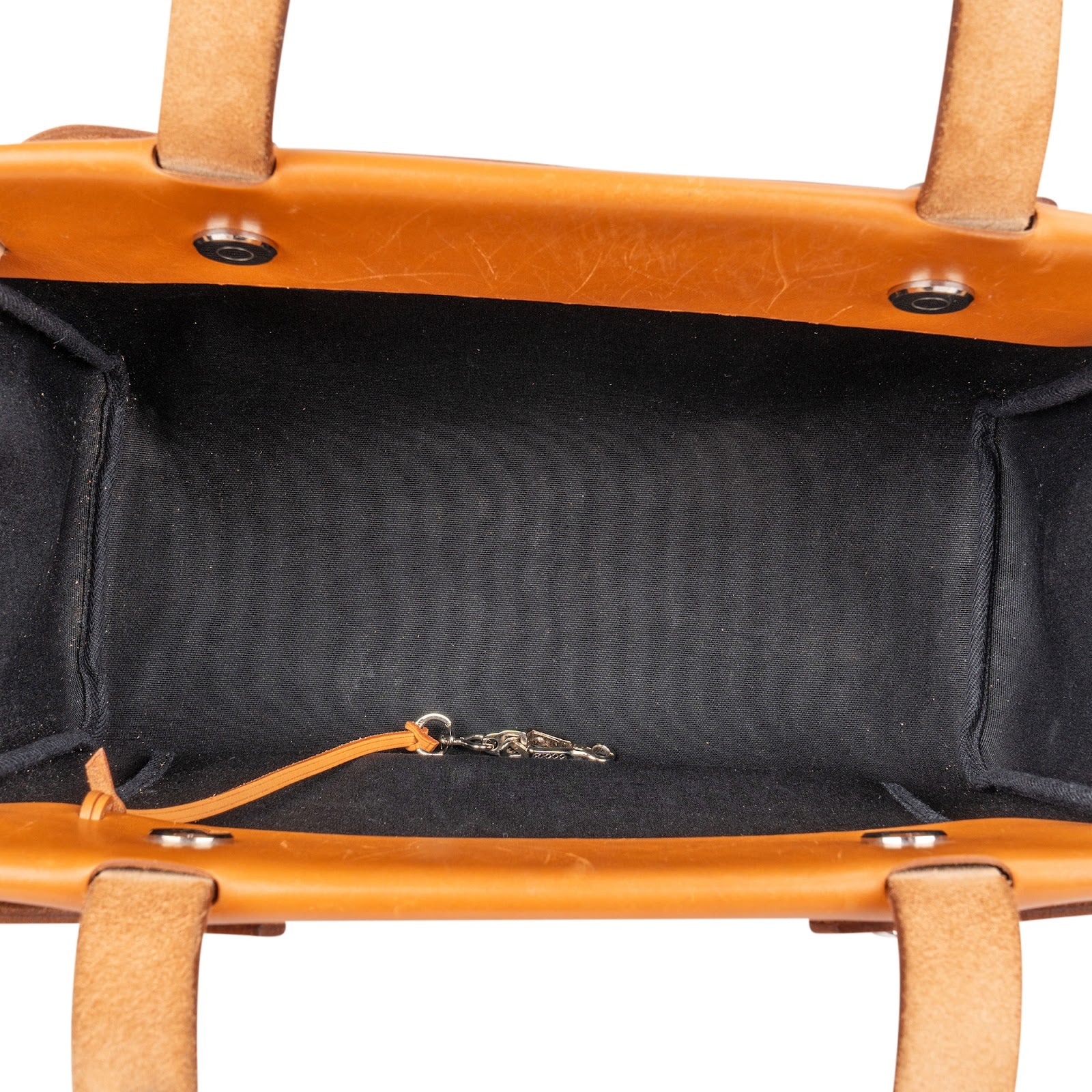 Borsa a tracolla Hermès Cabas PM in tela e pelle