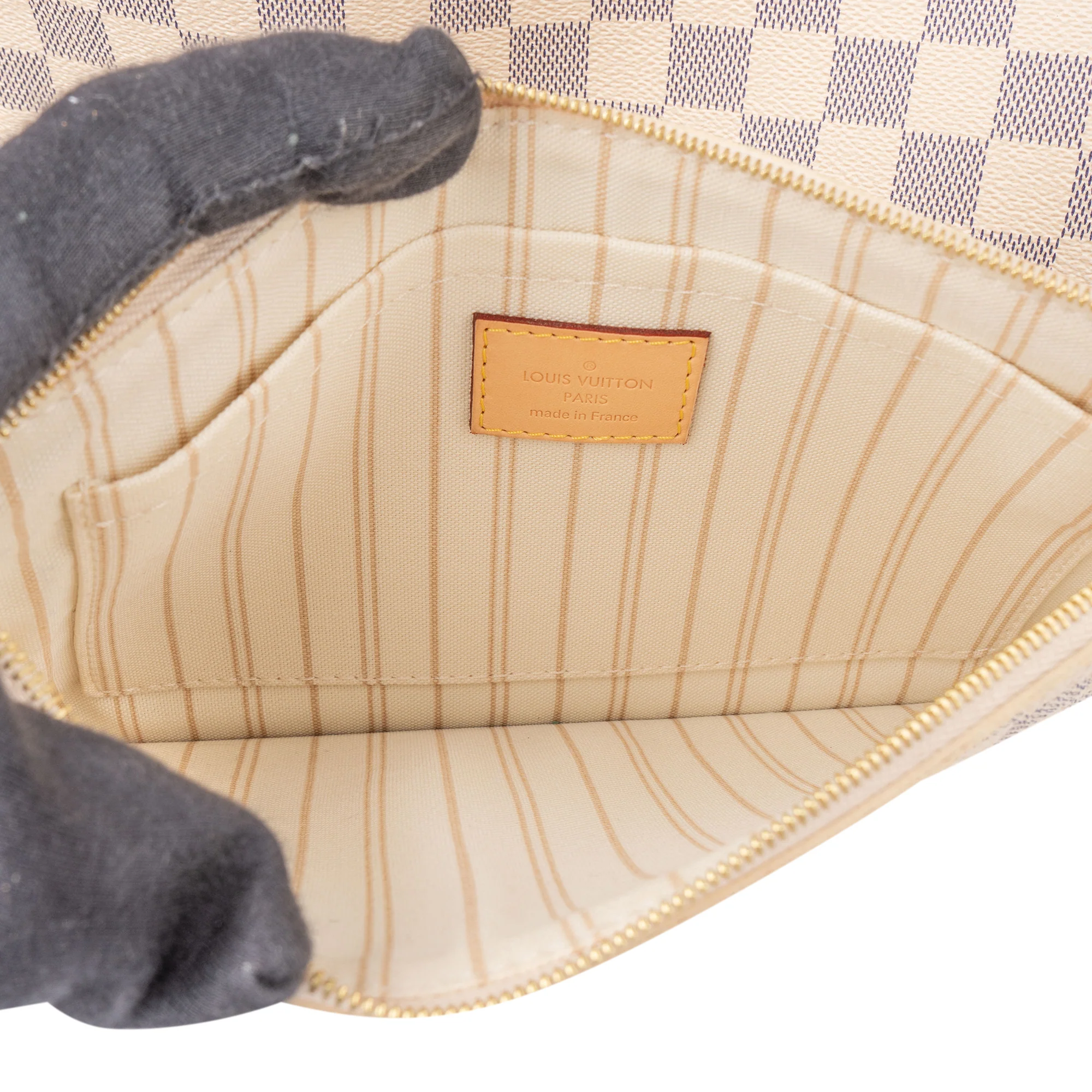 Louis Vuitton Damier Azur Monogram Neverfull MM Shopper