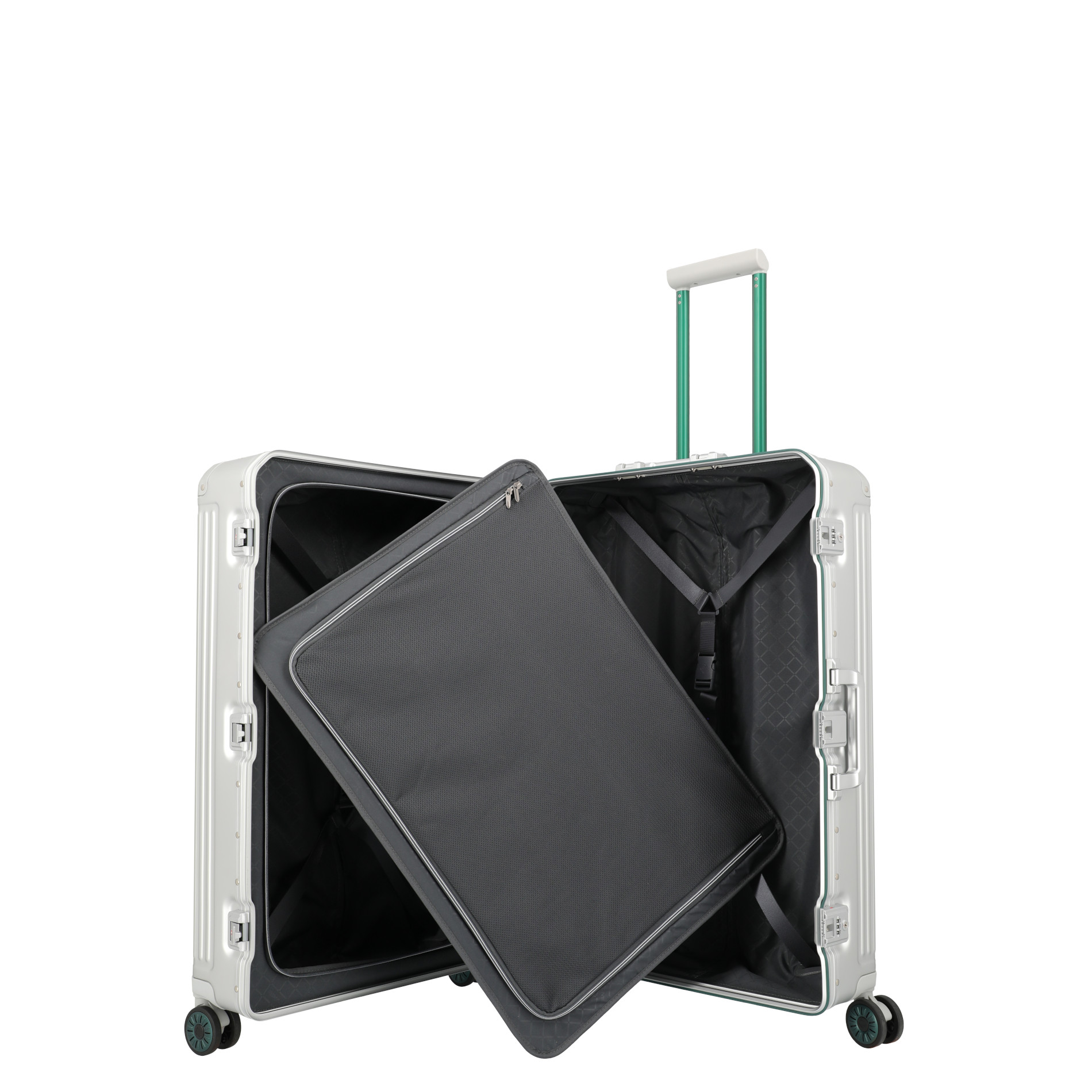 NEXT Trolley L (75 Jahre Edition) - Silber-Grün