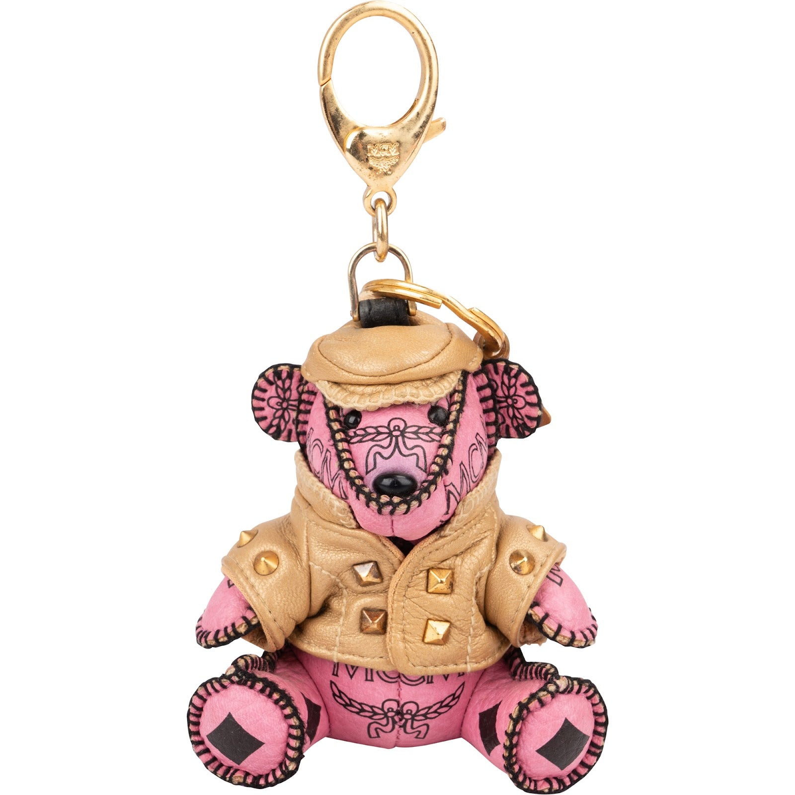 Breloque MCM Monogram Visetos Biker Bear