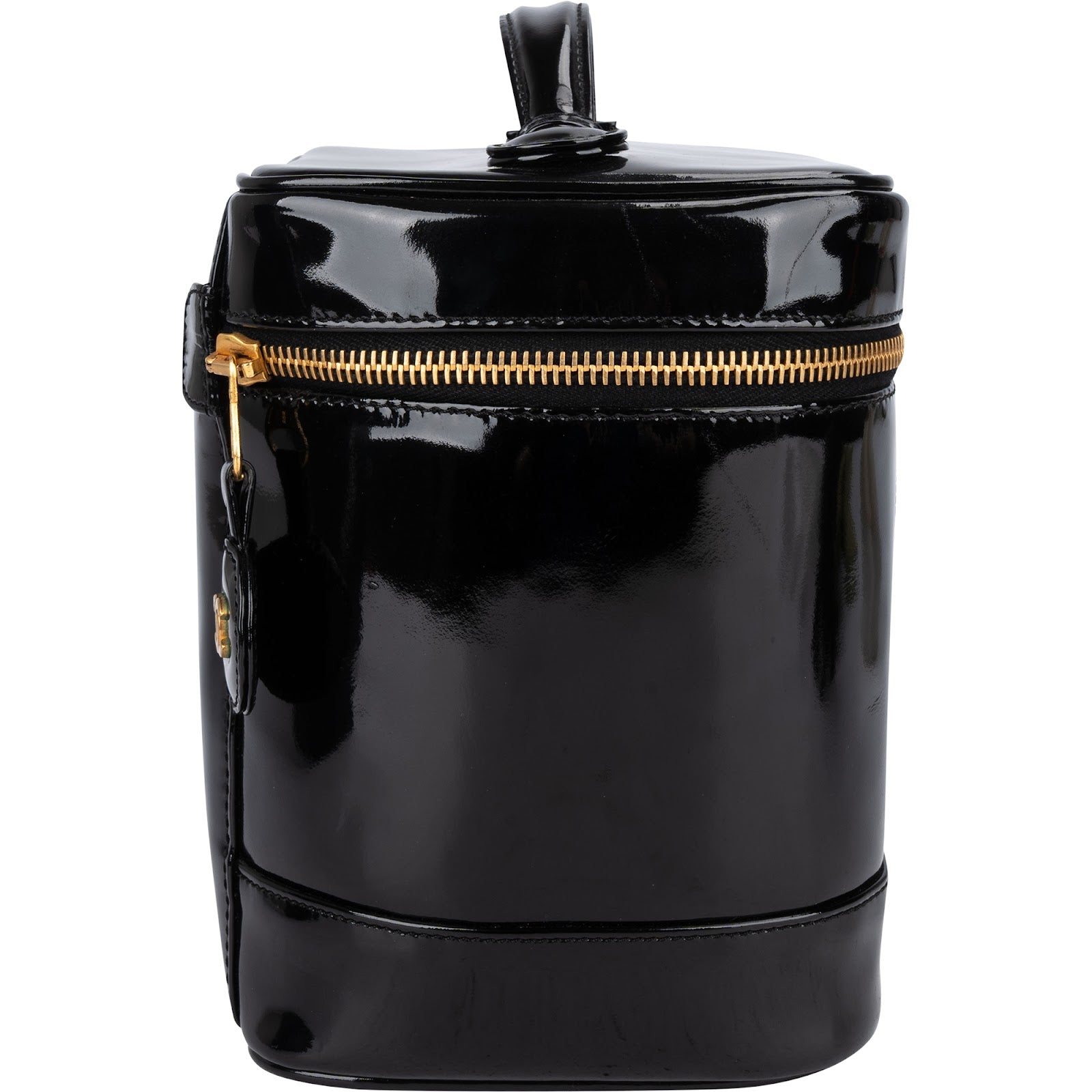 Chanel Patent Leather CC Vanity Case Handbag