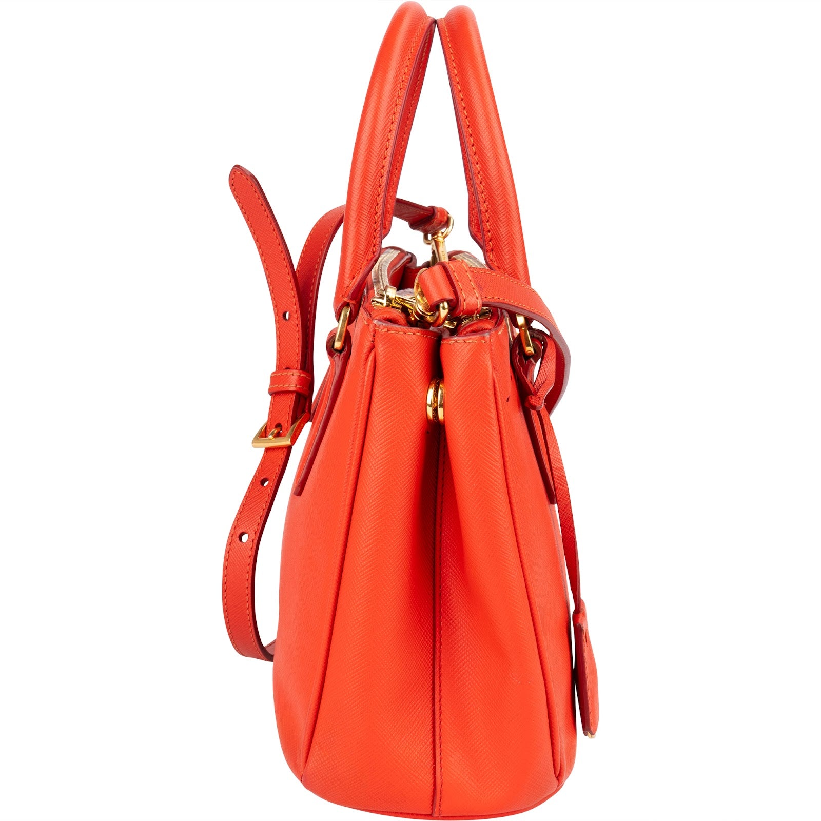 Prada Saffiano Leather Small Galleria Handbag