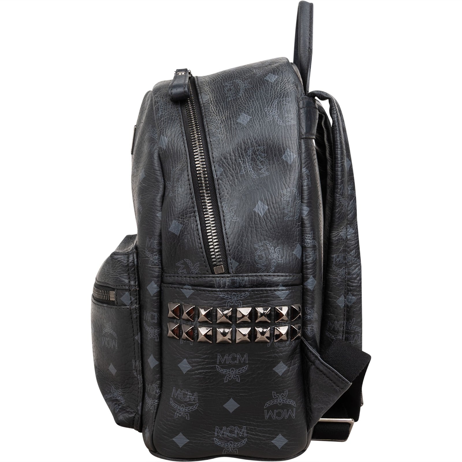 MCM Monogram Visetos Stark rugzak met studs aan de zijkant