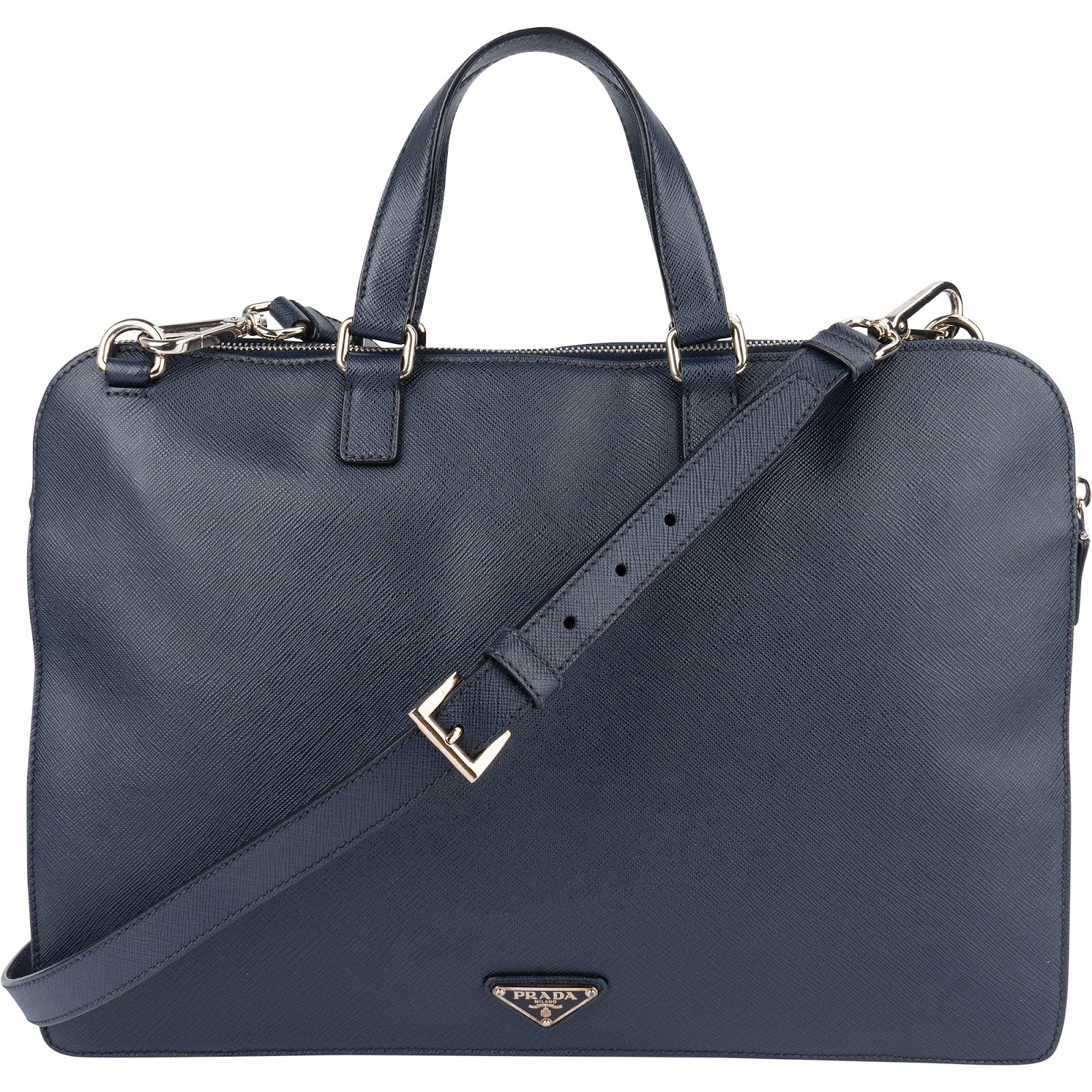 Prada Saffiano Leather Business Tasche