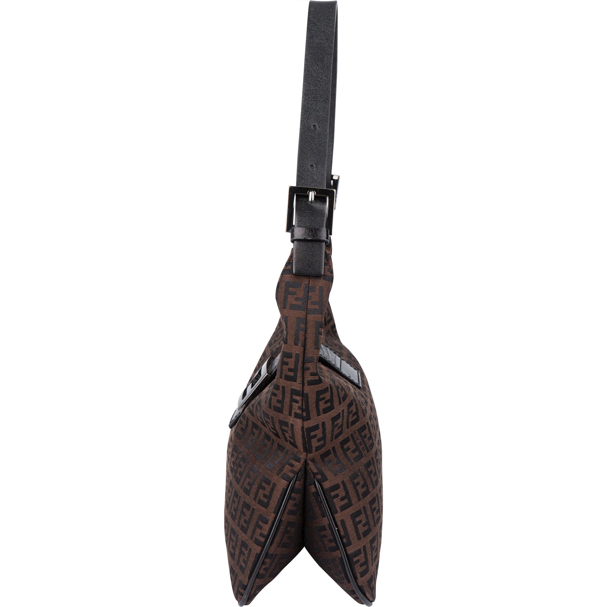 Sac à bandoulière Fendi FF Monogram Baguette à boucle