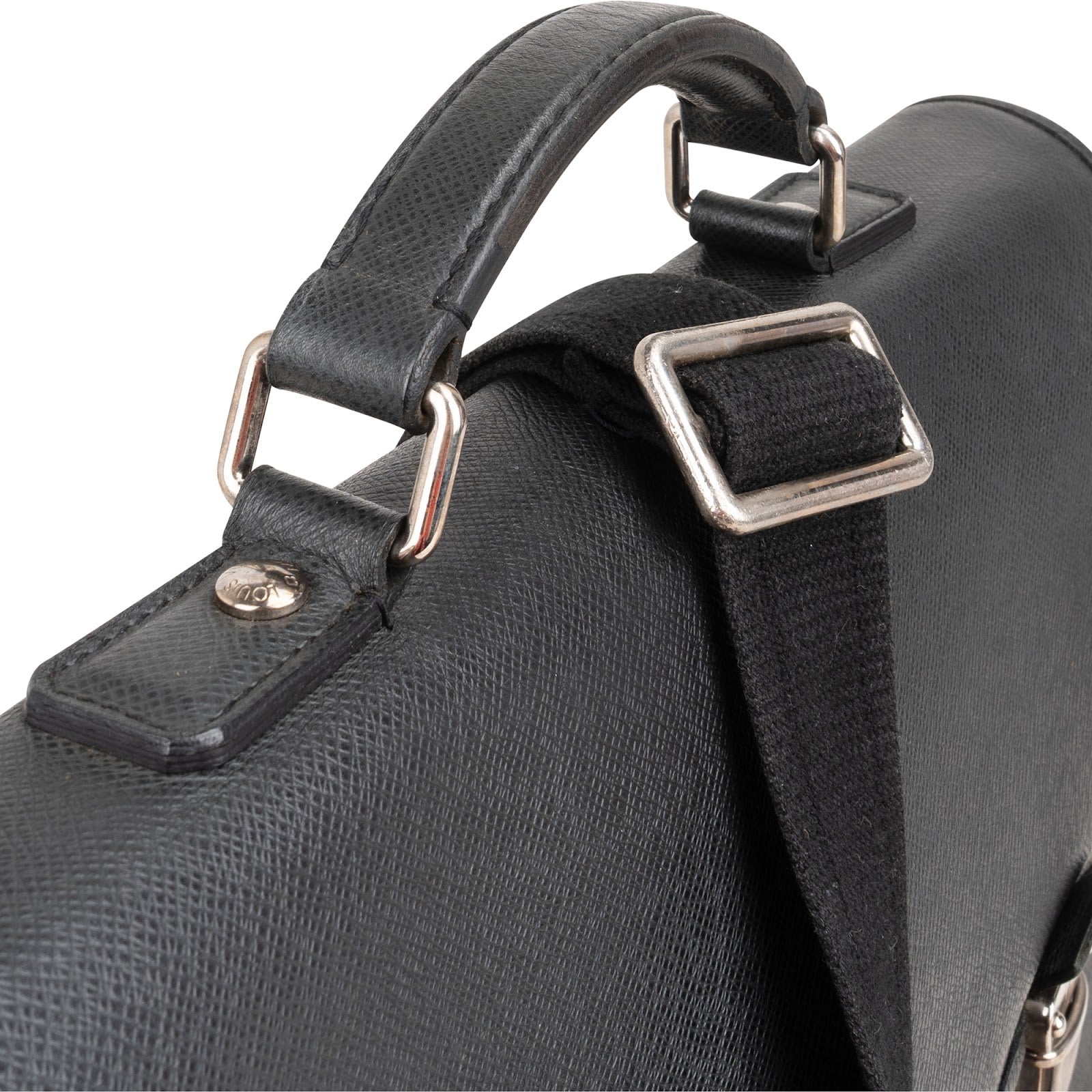 Sac d'affaires Louis Vuitton en cuir Taiga noir « Alexei Anton »