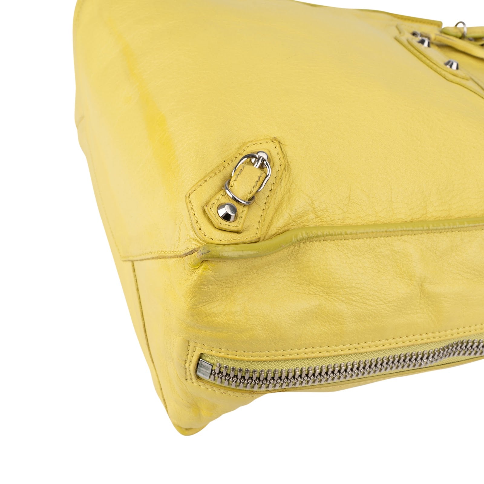 Balenciaga - Paper Look Side Zip Tote Handbag