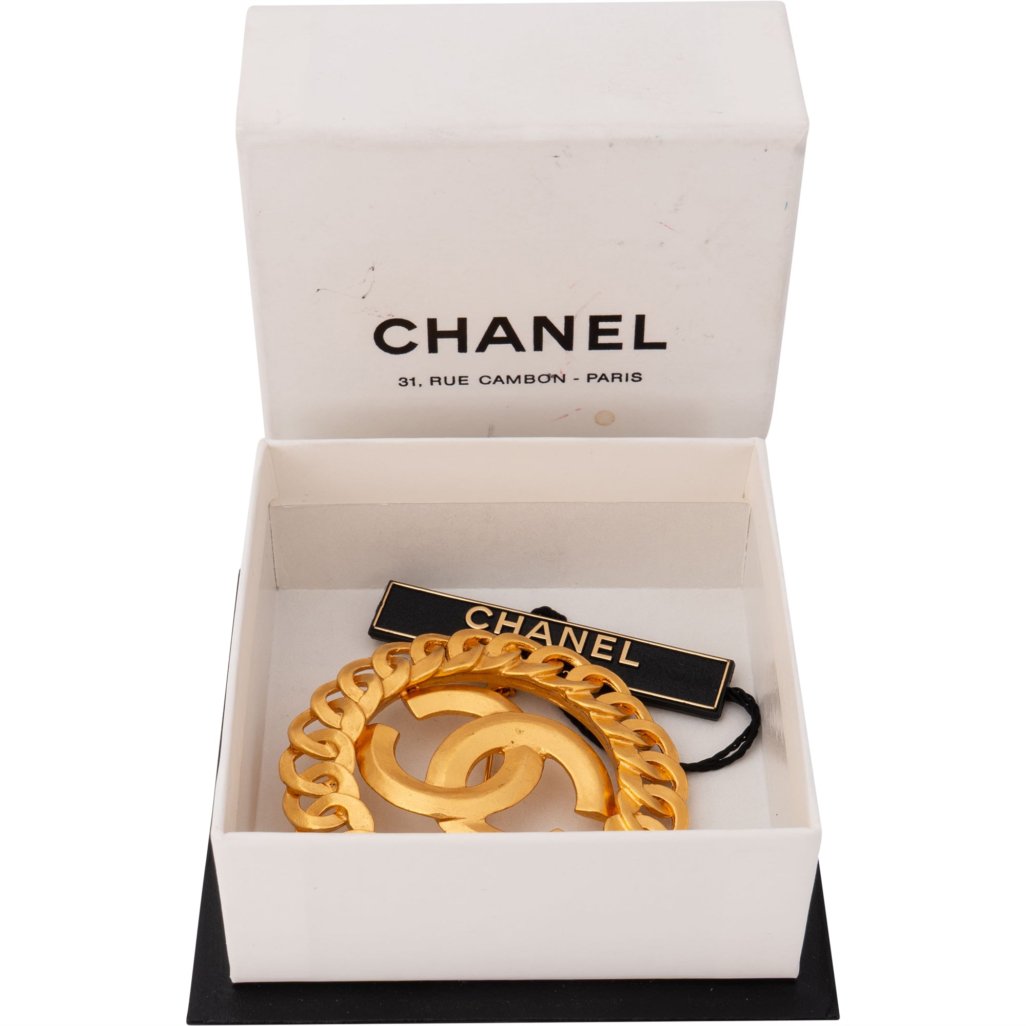 Chanel Golden Chain CC Brooch