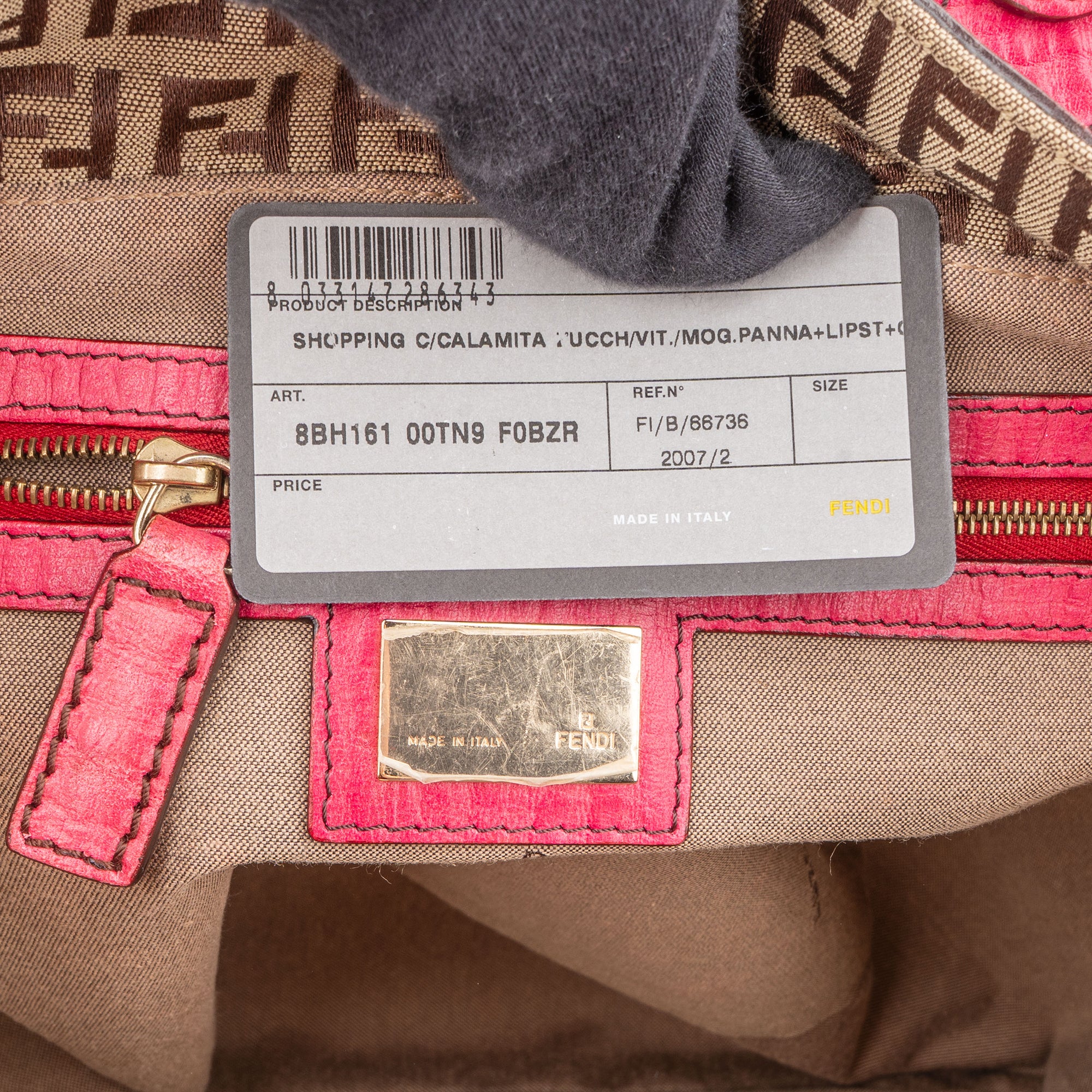 Fendi FF Monogram Calamita Handbag