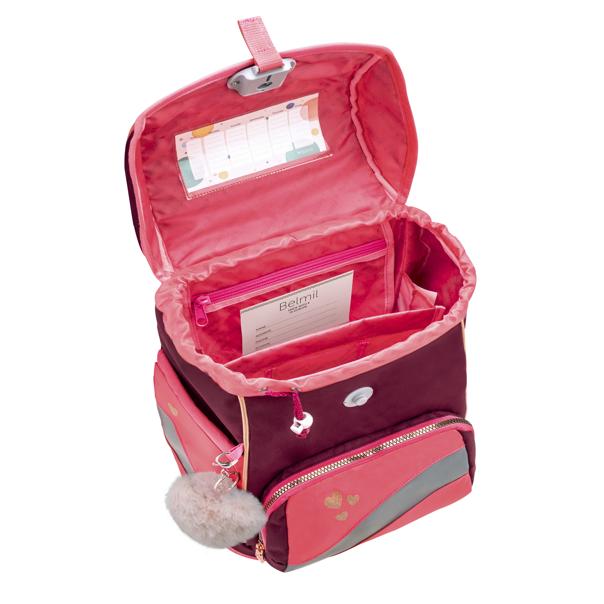 Smarty Plus Schulranzenset 5-teilig - Coral