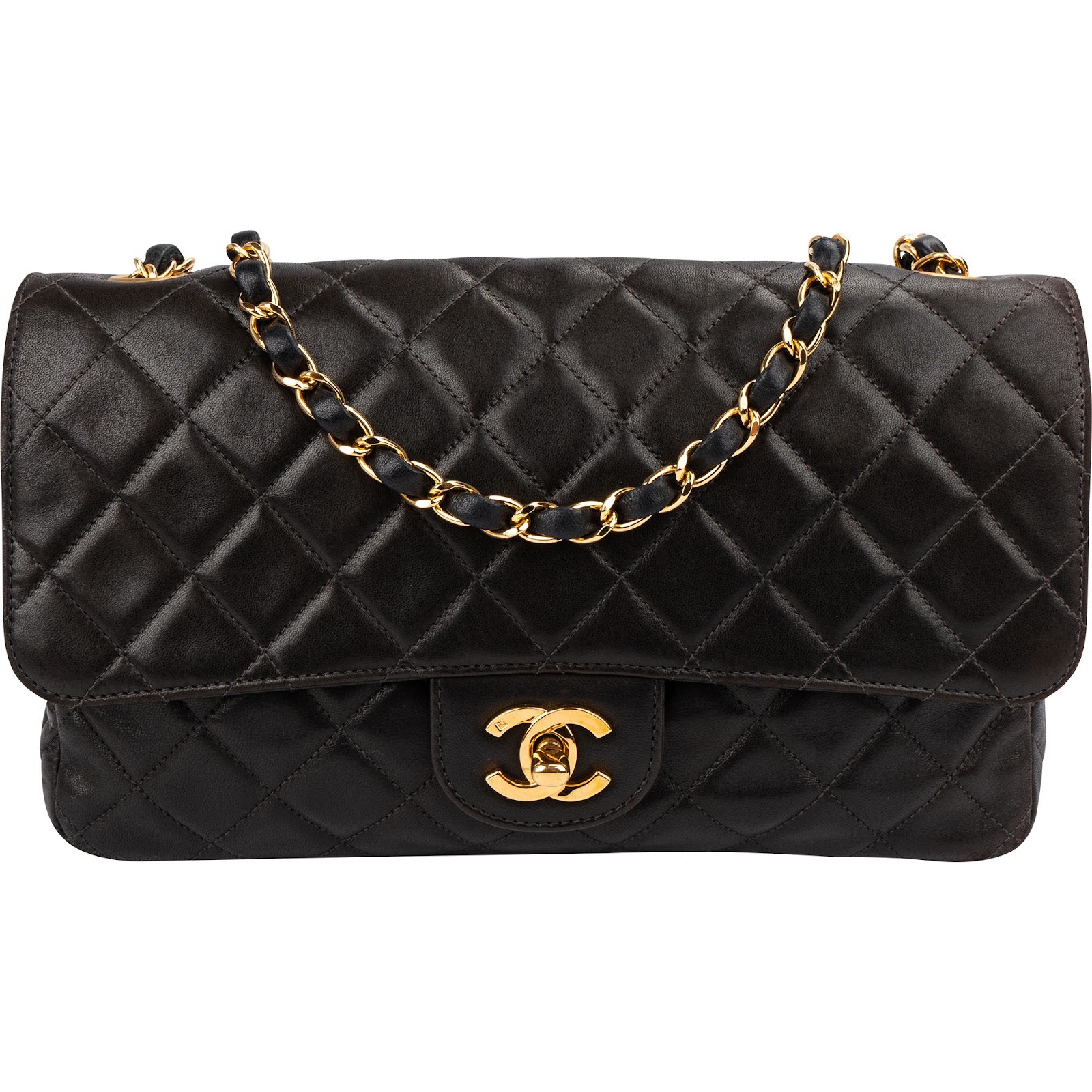 Chanel – Medium schoudertas met enkele flap en zacht gewatteerd patroon