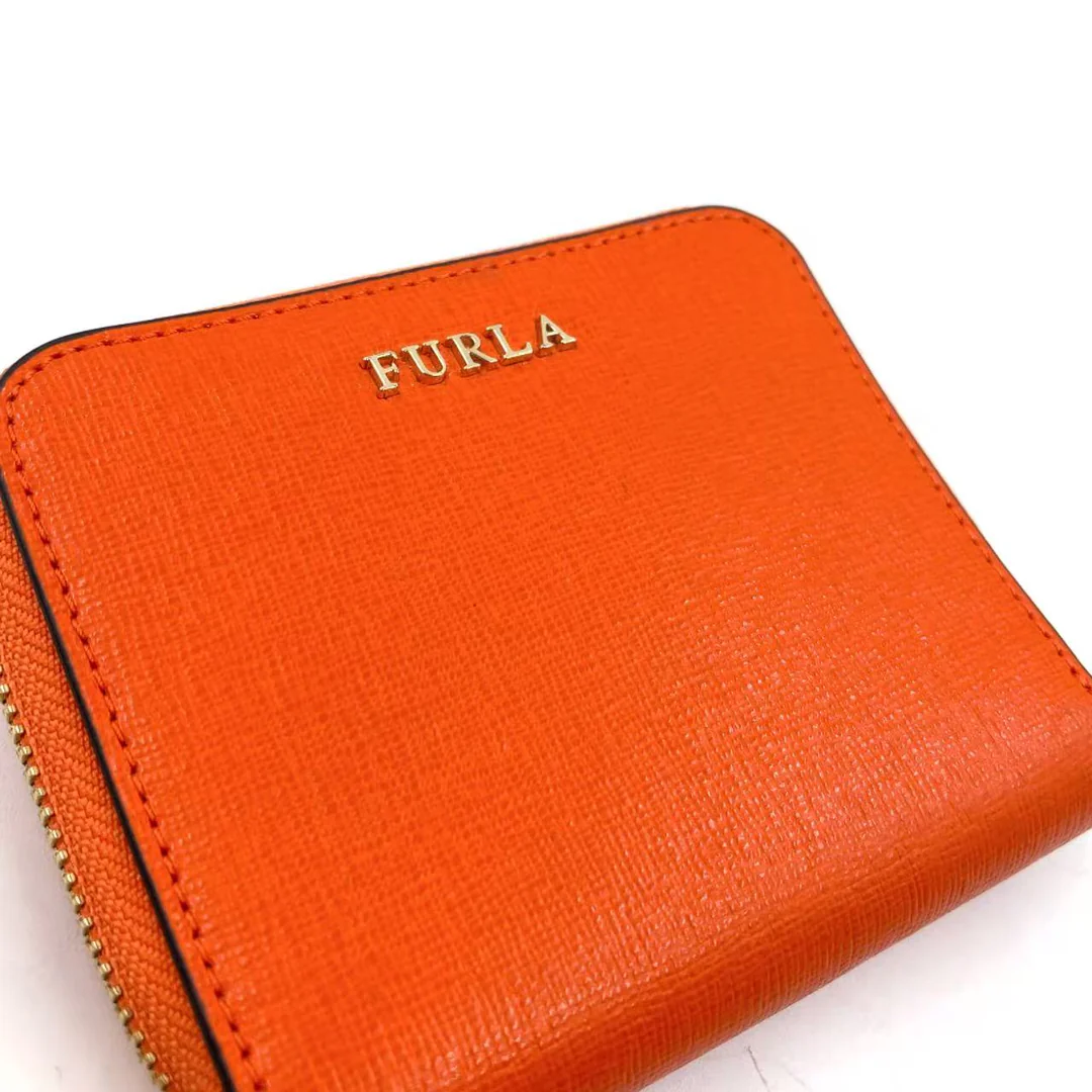 Furla - Orange Bifold Ledergeldbörse