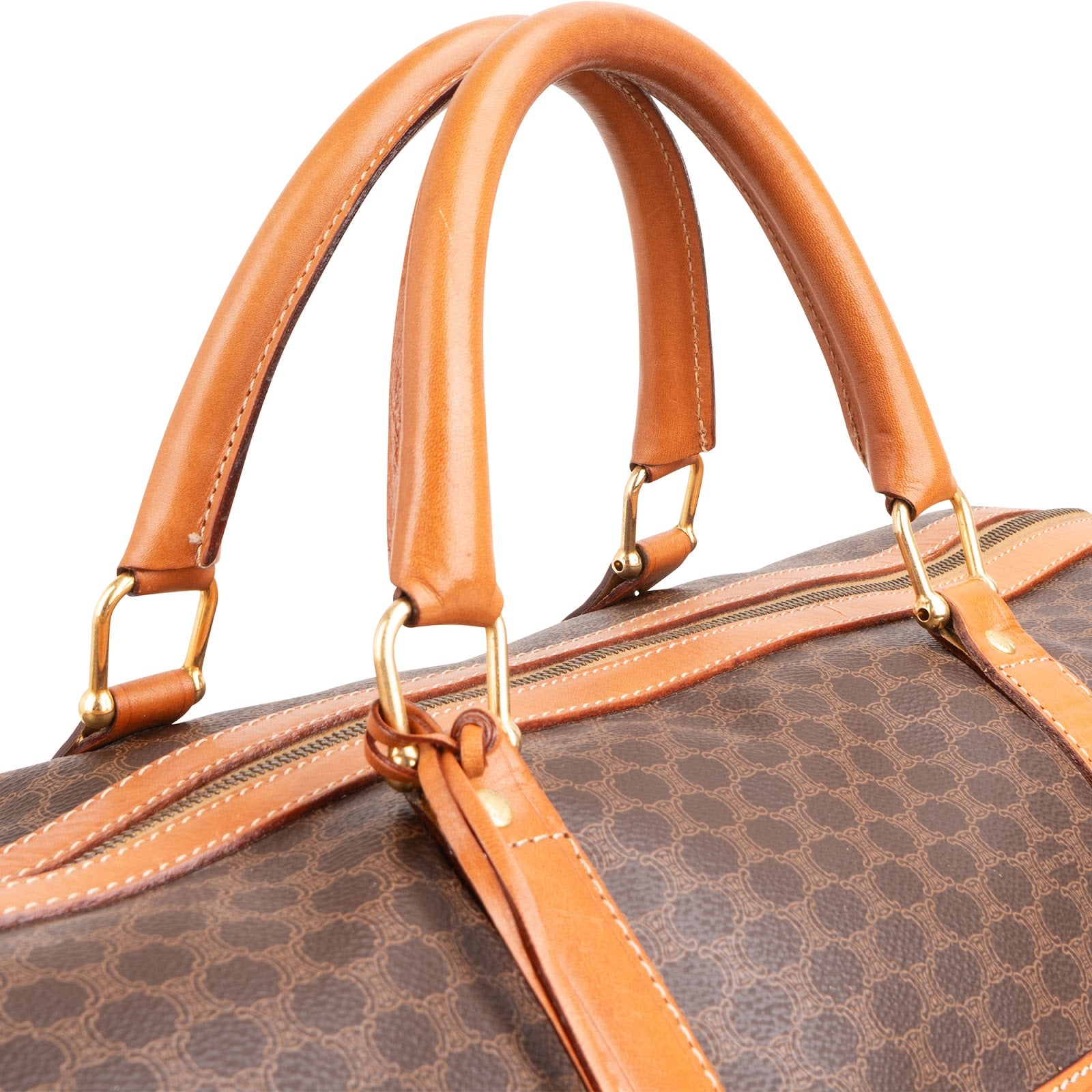 Céline – Torba podróżna Boston 50 z płótna Monogram Macadam