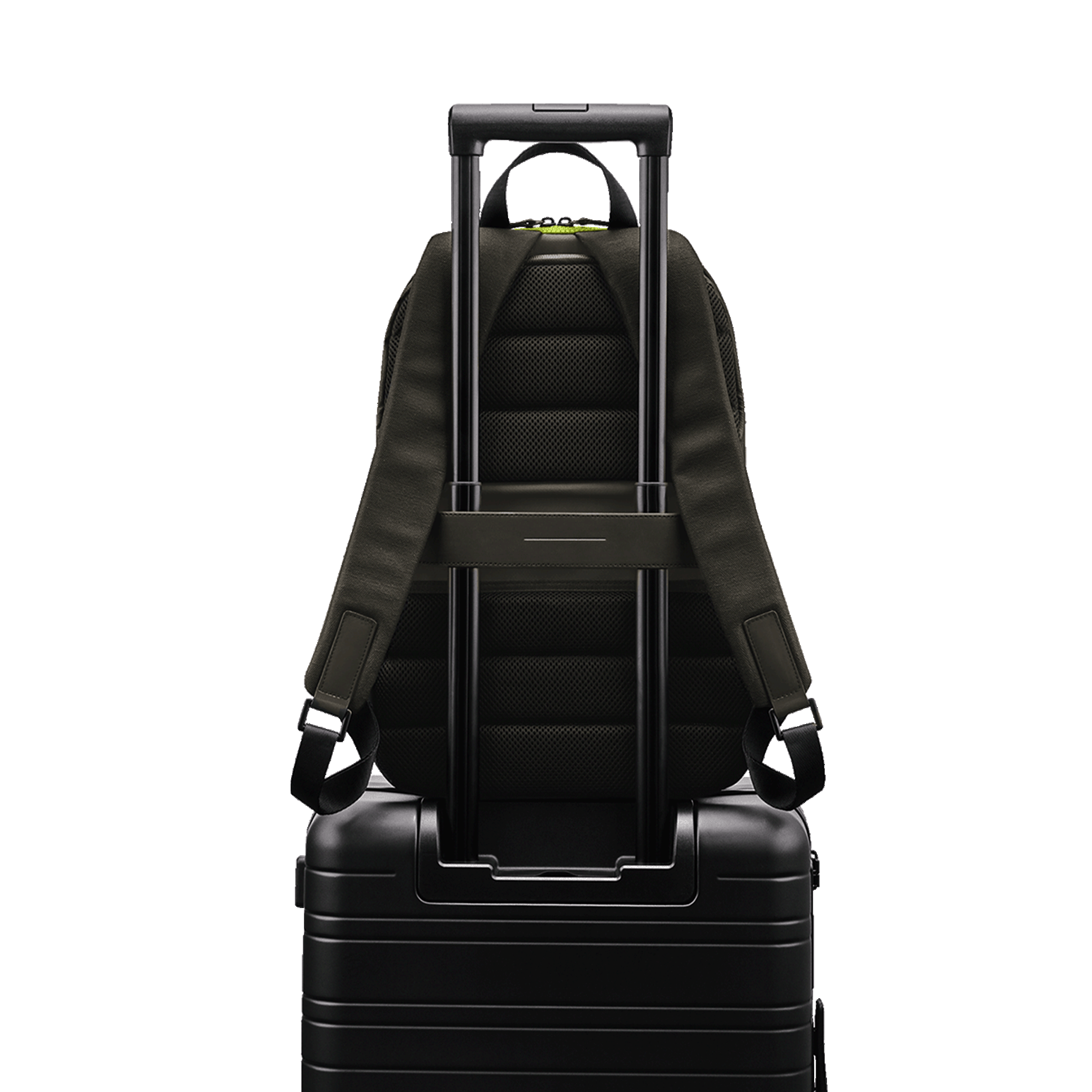 Gion Backpack Pro M - Dark Olive/Neon Green