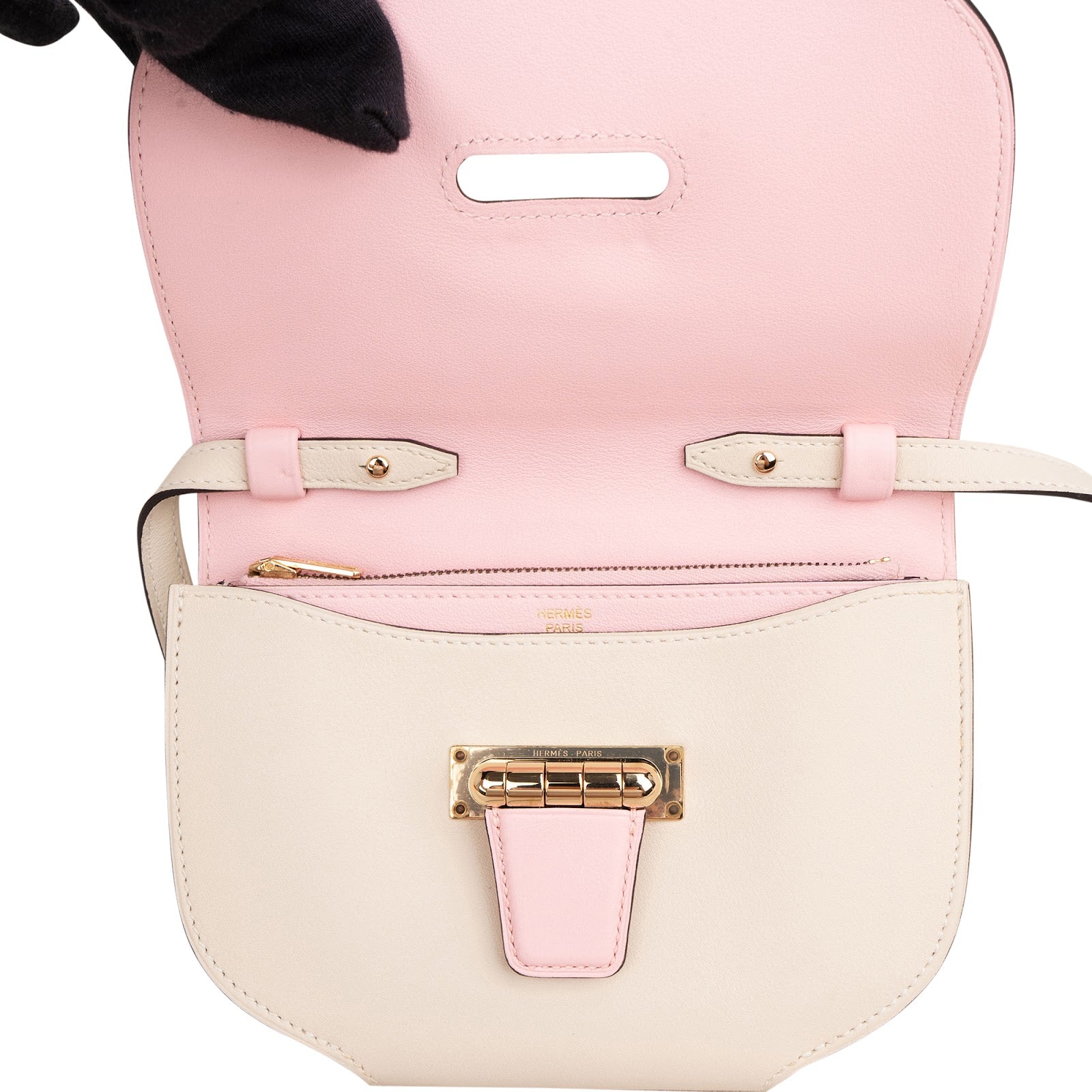 Hermès Bicolor Swift Leather Convoyeur Crossbody Bag