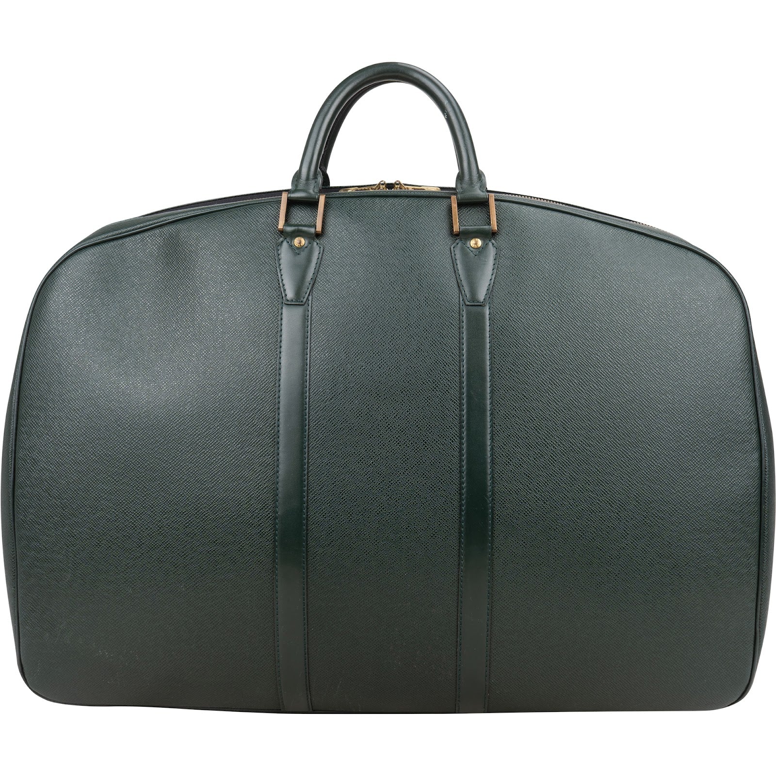 Louis Vuitton Green Taiga Leather Helanga Clip Reisetasche