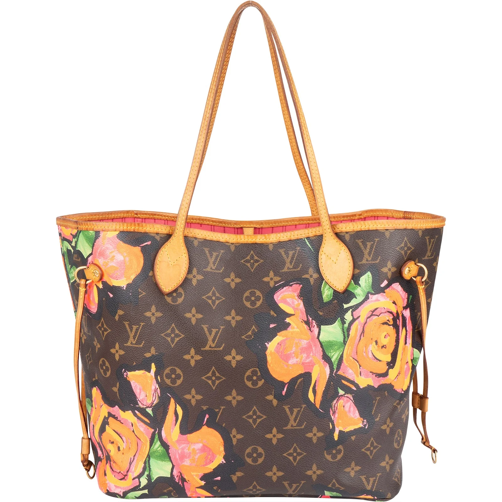 Louis Vuitton Monogram Canvas Limited Roses Neverfull MM Shopper