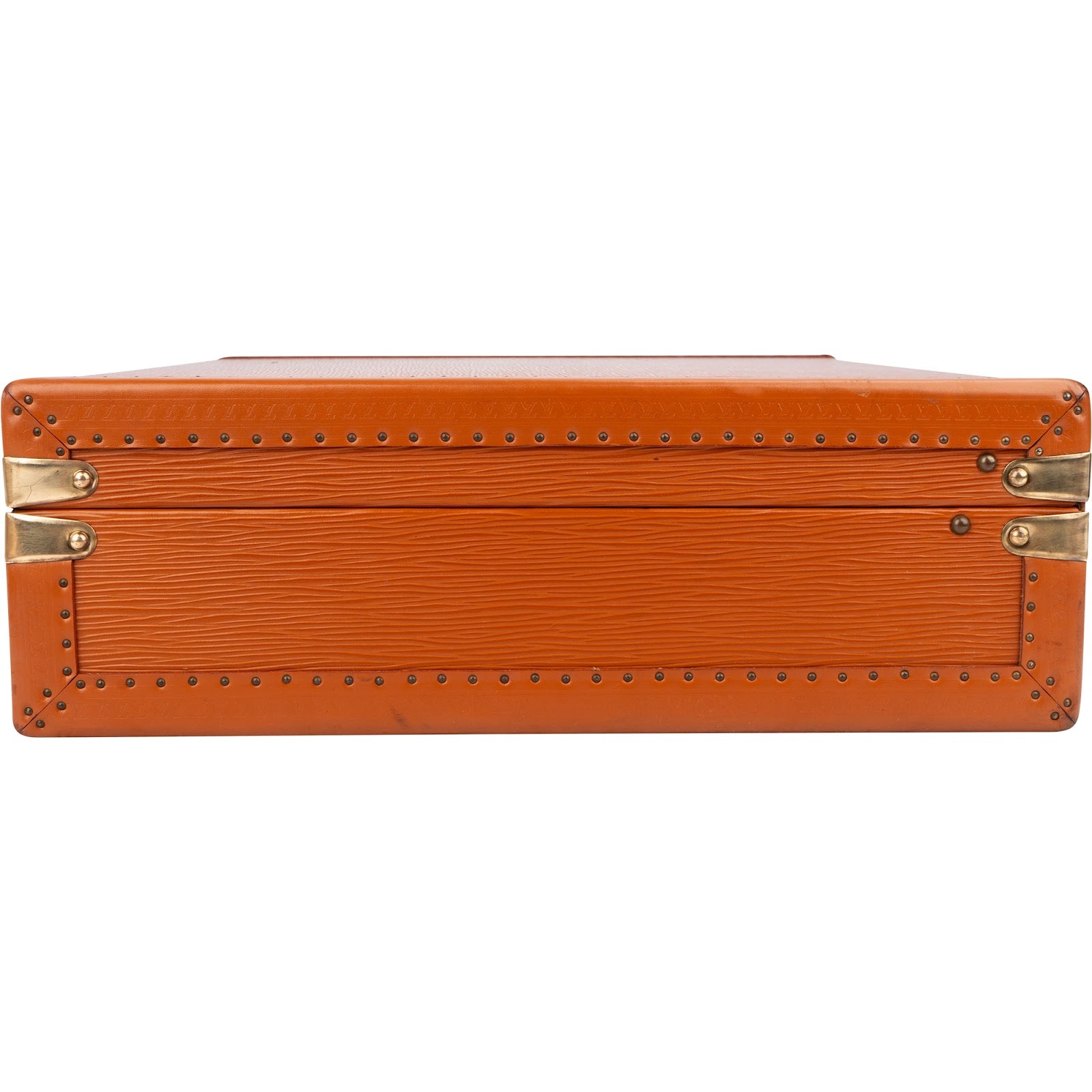 Louis Vuitton Cognac Epi Leather Président Aktenkoffer