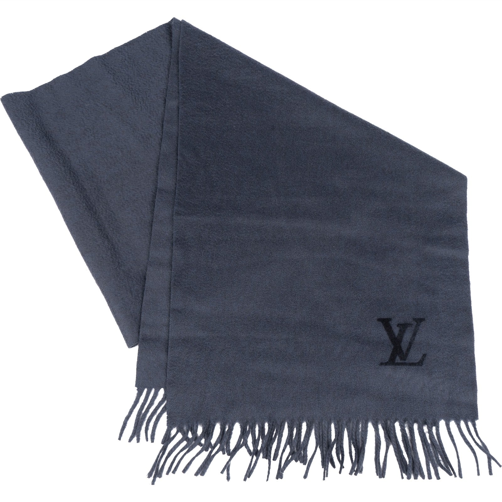 Louis Vuitton Bleu Cashmere Schal Scarf