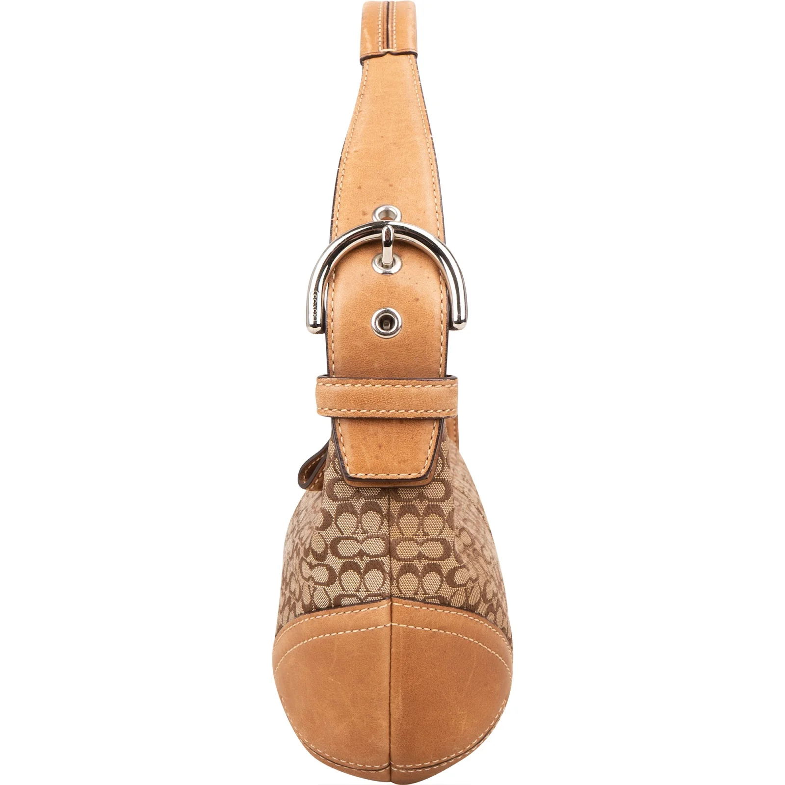 Coach Monogram Signature Small Hobo Shoulder Bag