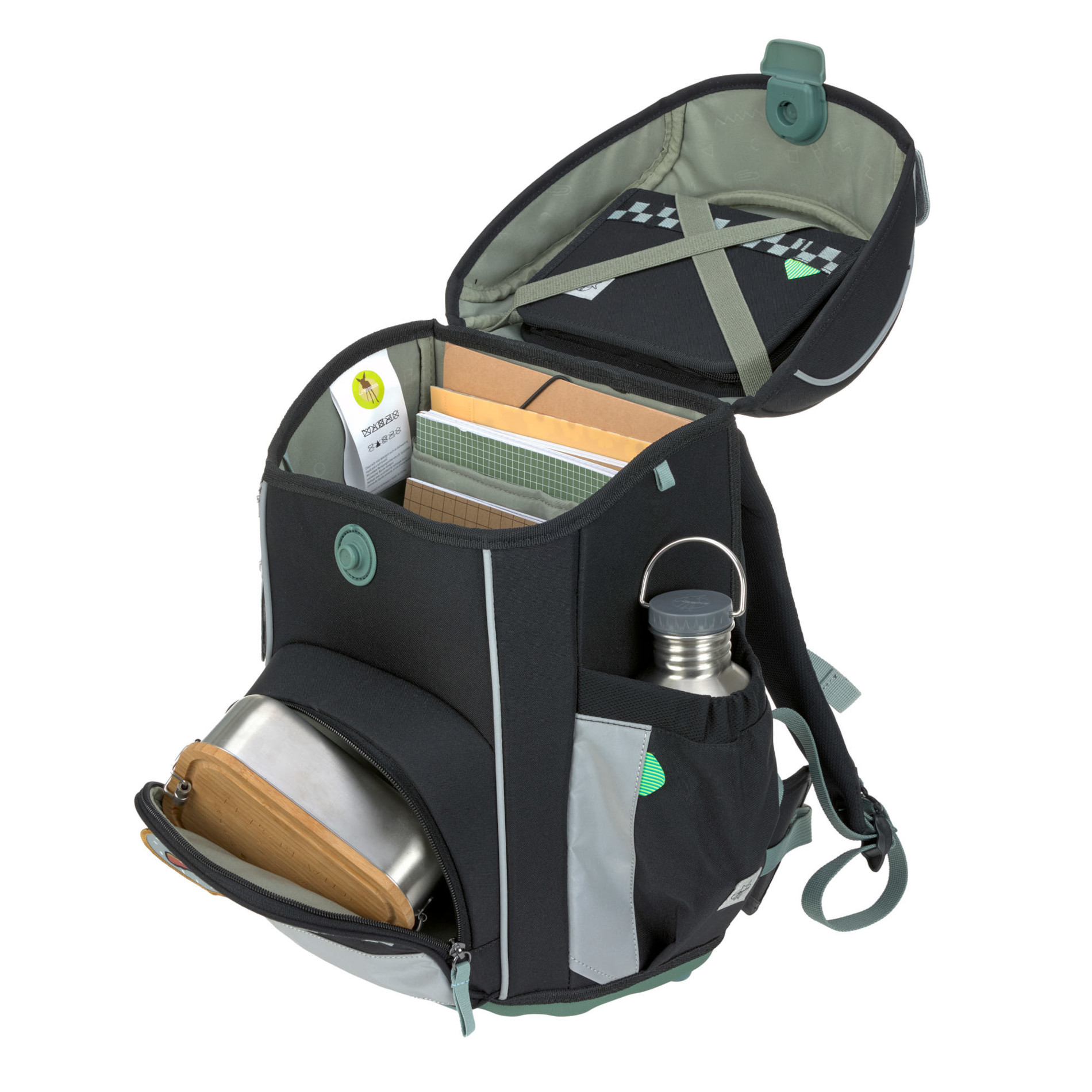 School Set Slim Unique Schulranzenset 6tlg. - black