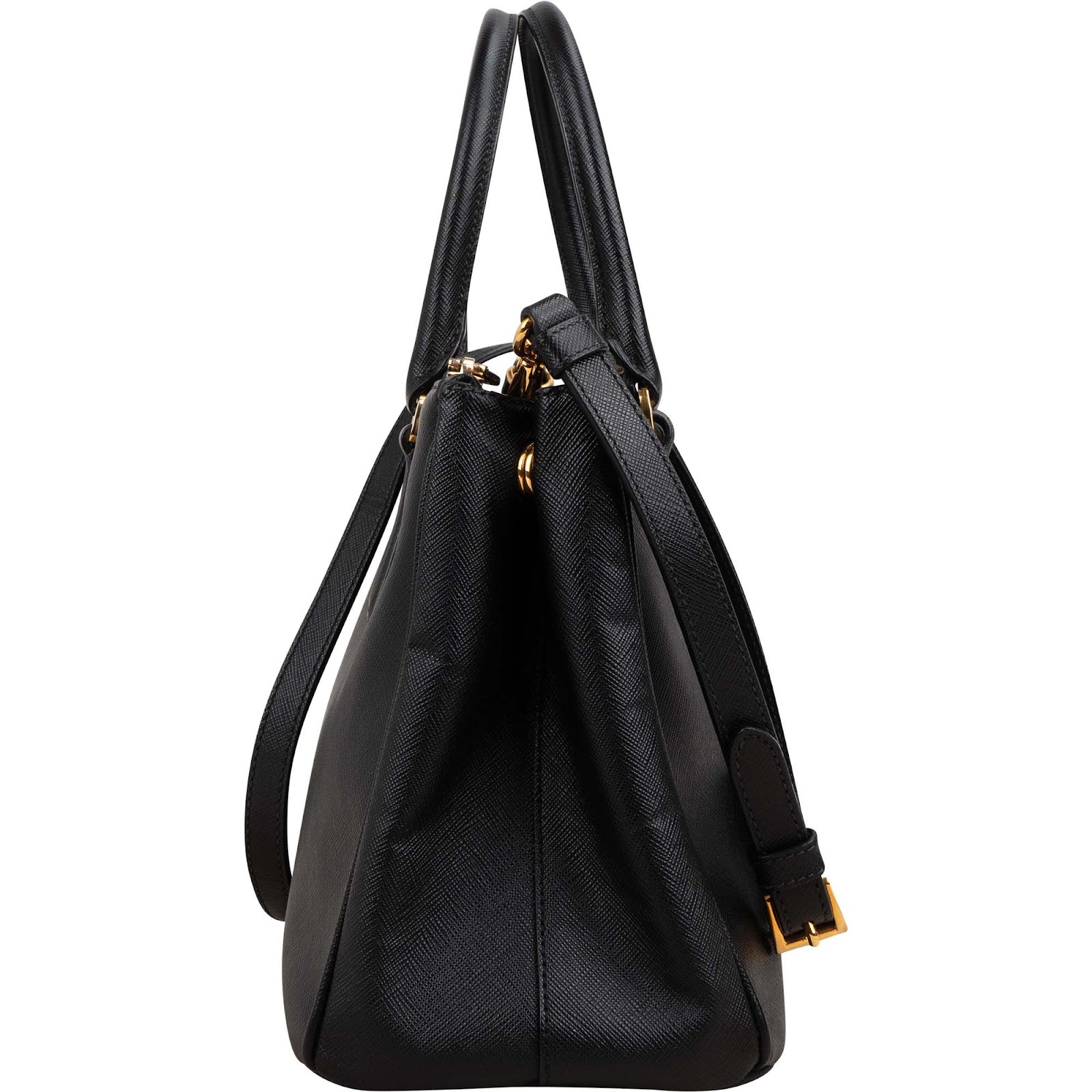 Prada - Noir Small Galleria Handbag