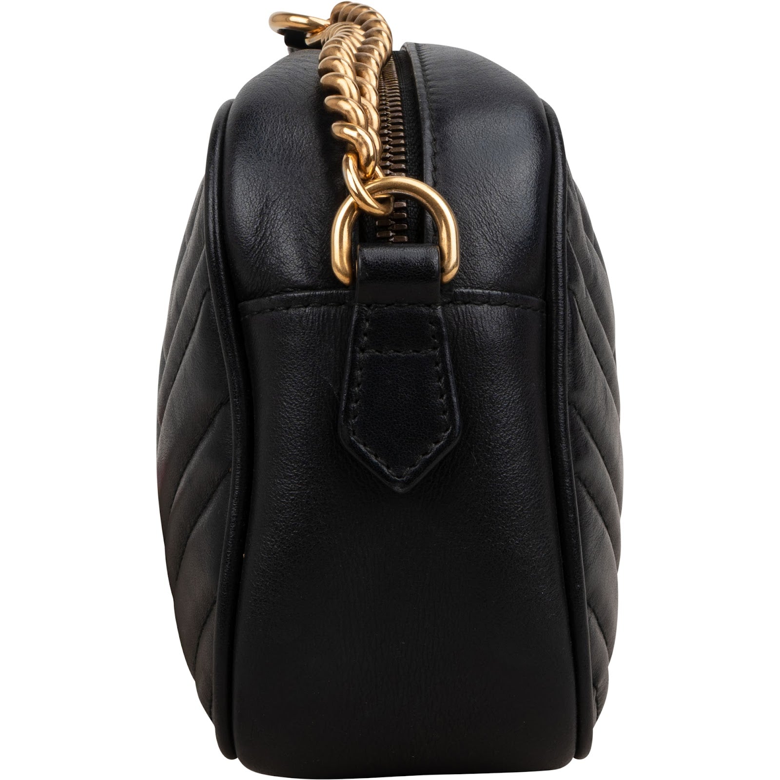 Gucci Chevron Matelassé Leather GG Marmont Camera Crossbody Bag