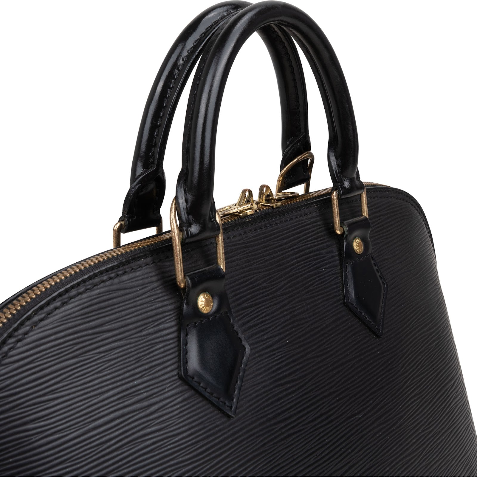 Louis Vuitton Noir Epi Leather Alma PM Handbag