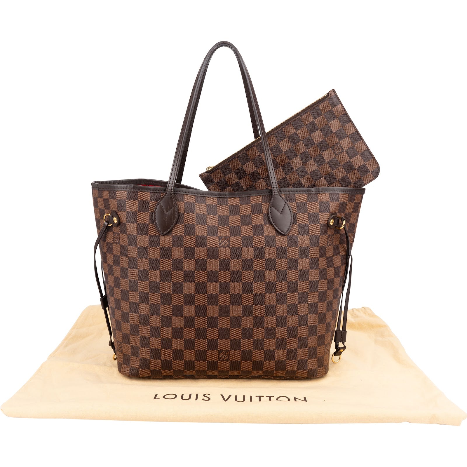 Louis Vuitton Monogram Damier Ebene Neverfull MM Shopper