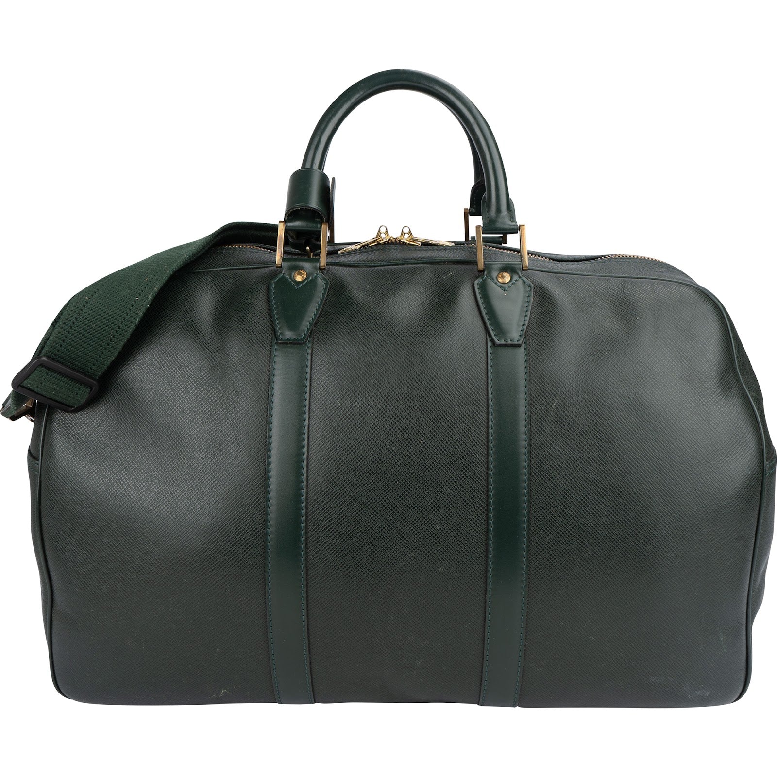 Louis Vuitton Green Taiga Leather Kendall 45 Bandoulière Reisetasche