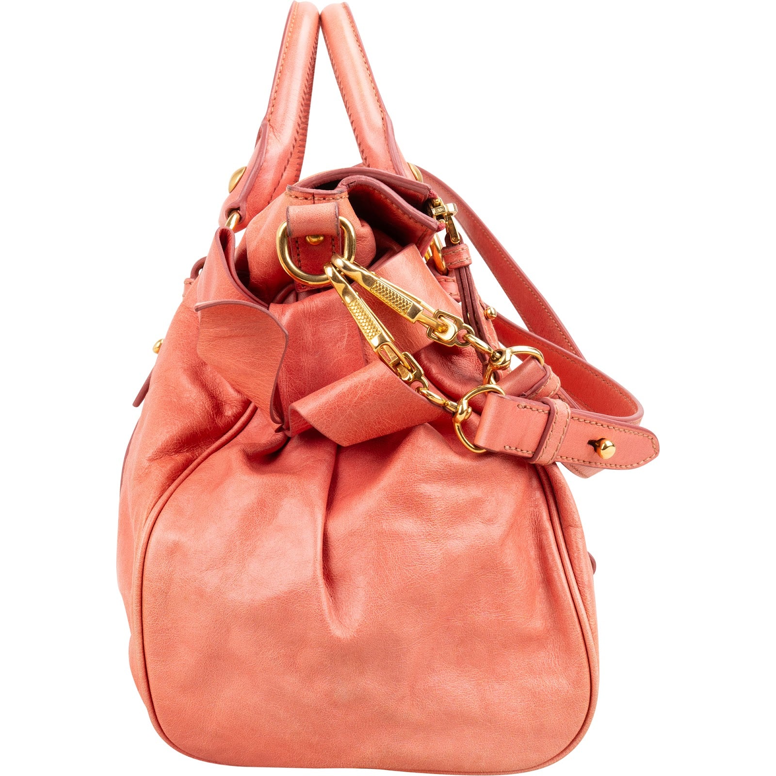 Miu Miu - Vitello Lux Bow Shoulderbag