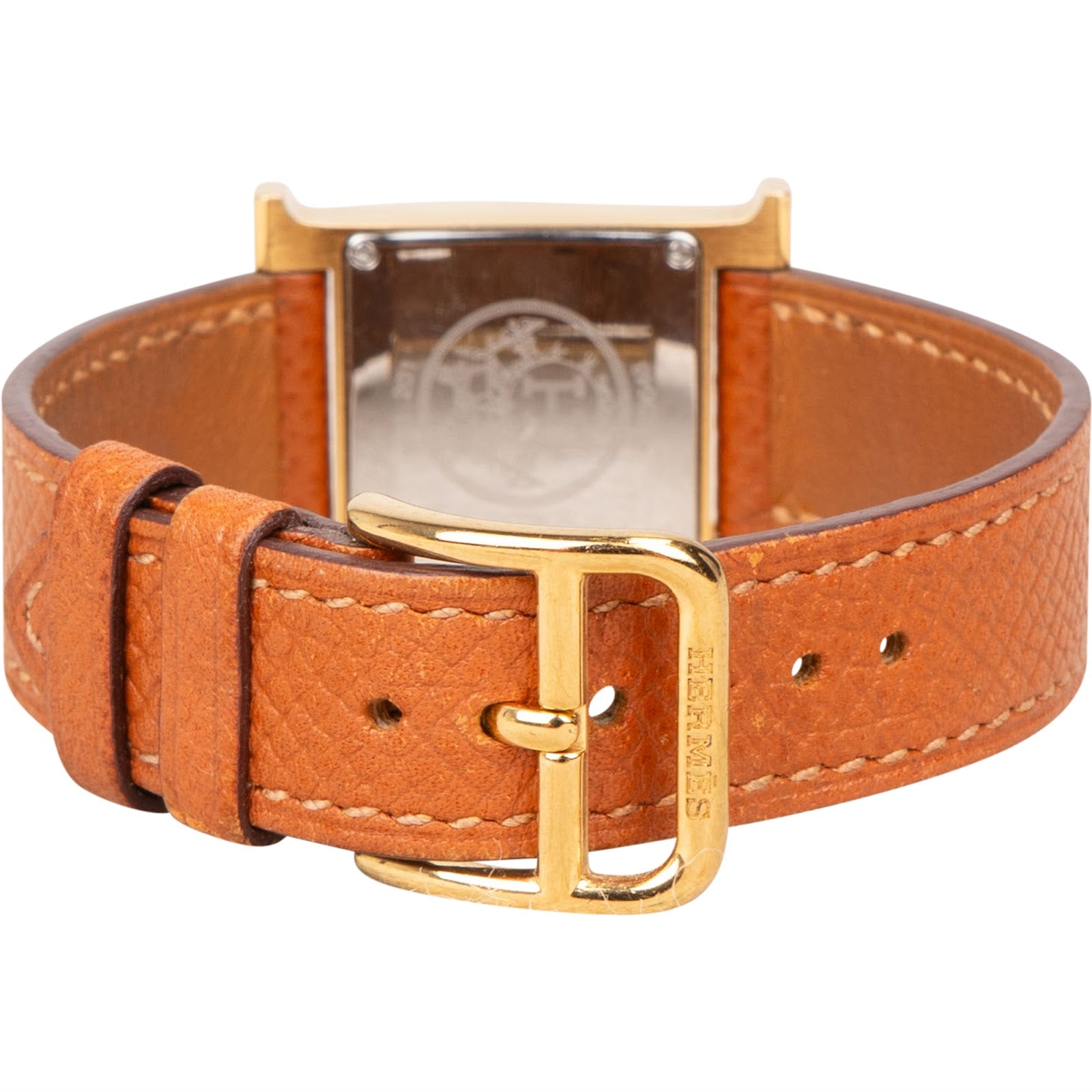 Hermès Gold Tone Heure H HH1.201 Damenuhr