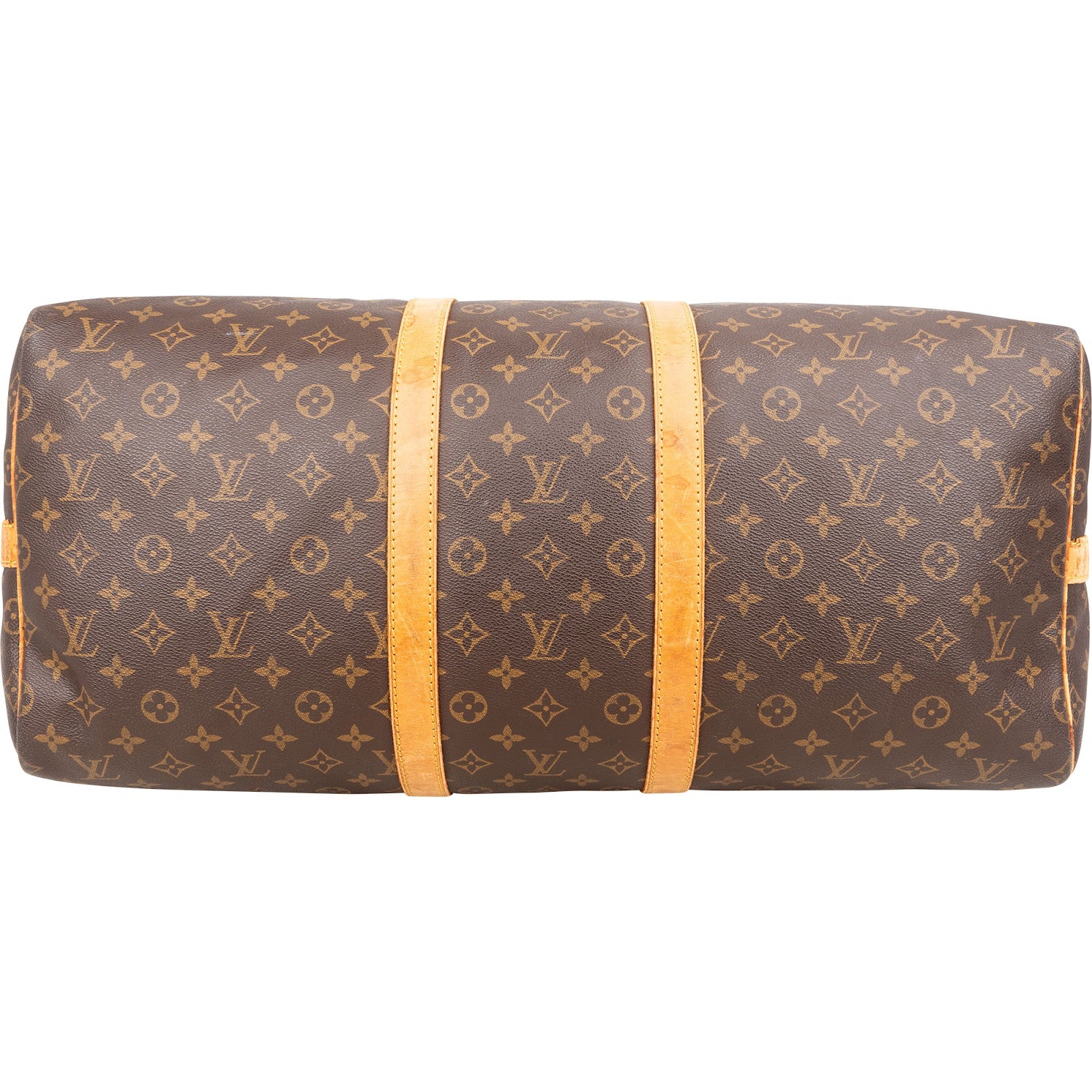 Sac de voyage Louis Vuitton Keepall 55 en toile Monogram avec bandoulière