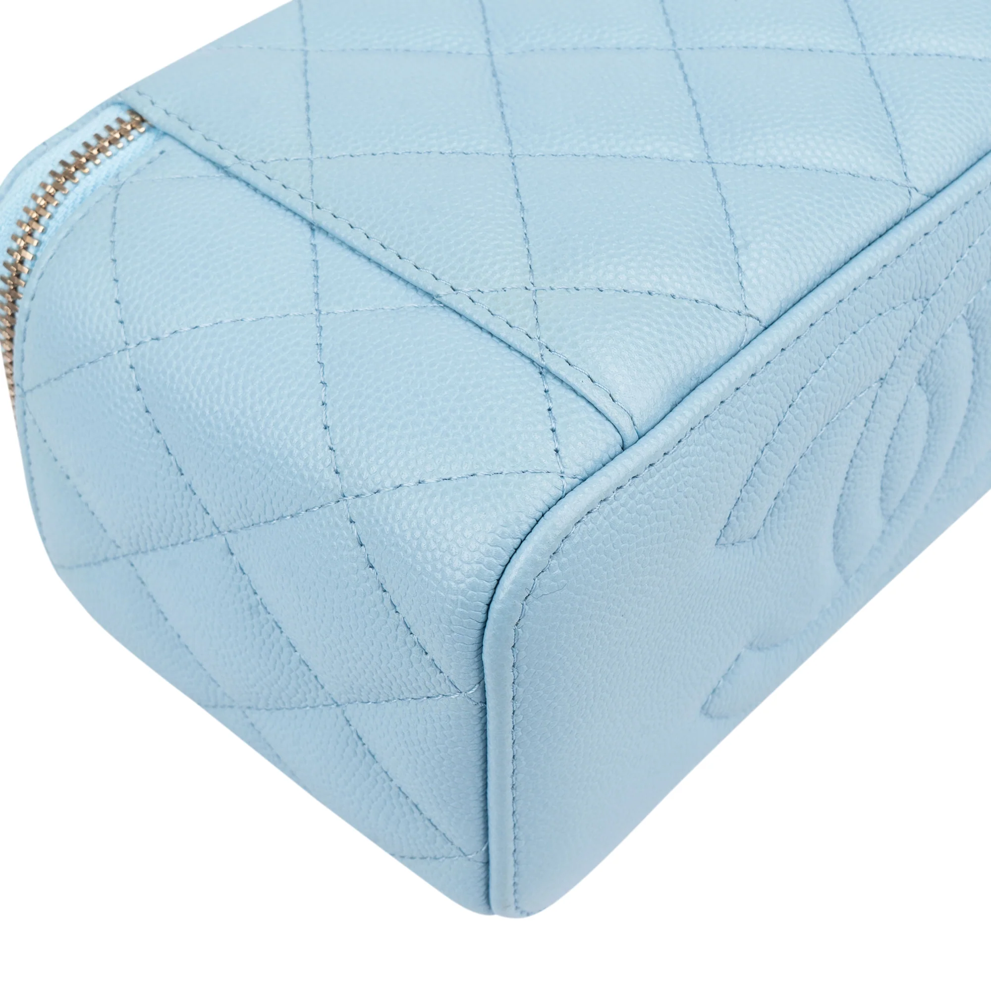 Chanel Quilted Caviar Leather Vanity Crossbody Bag