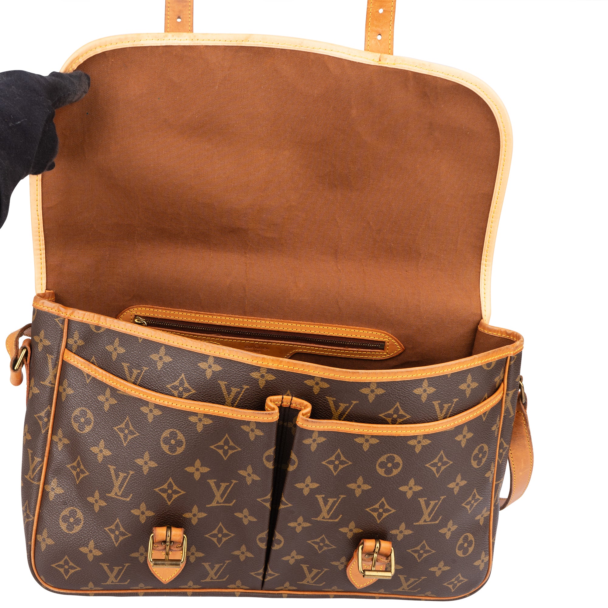 Louis Vuitton Cavas Monogram Gibeciere Crossbody Bag
