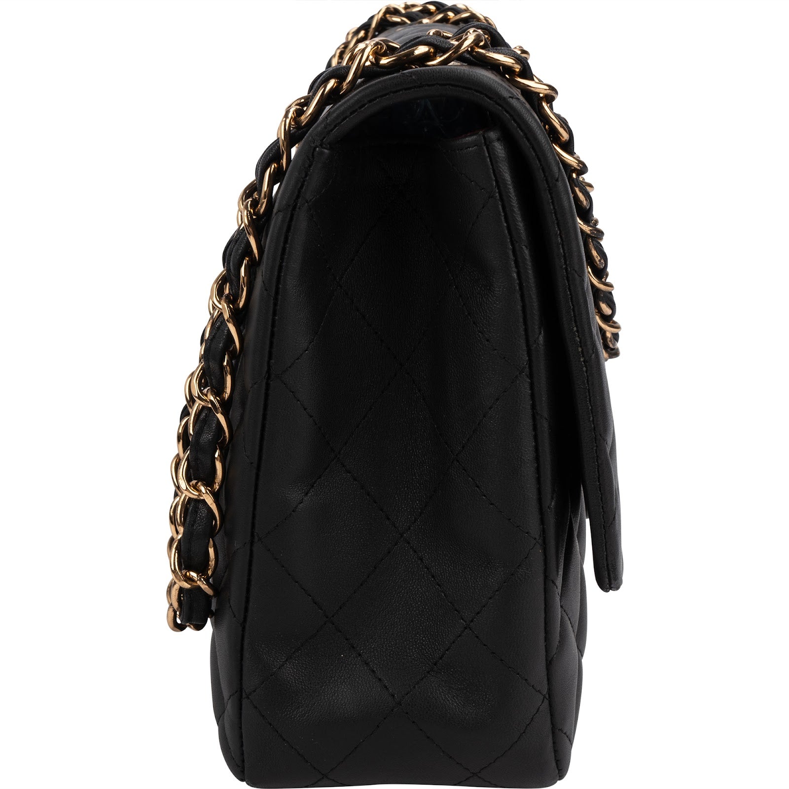Chanel Quilted Lambskin Jumbo Single Flap Shoulder Bag