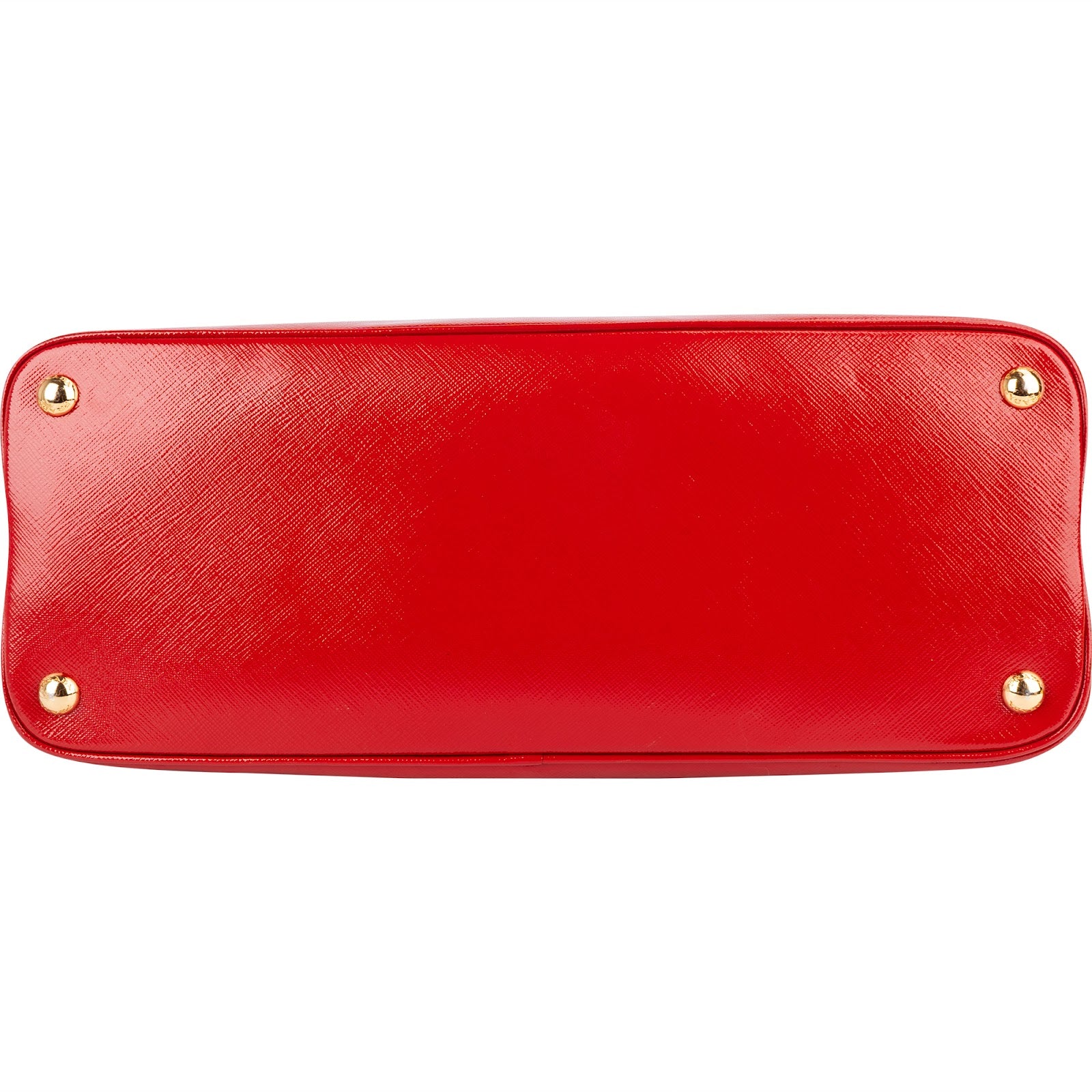 Prada Patent Saffiano Vernice Promenade Handbag
