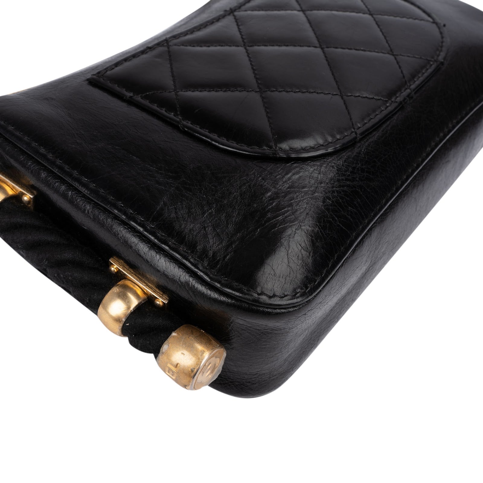 Chanel - Vintage Rope Strap Single Flap Shoulder Bag