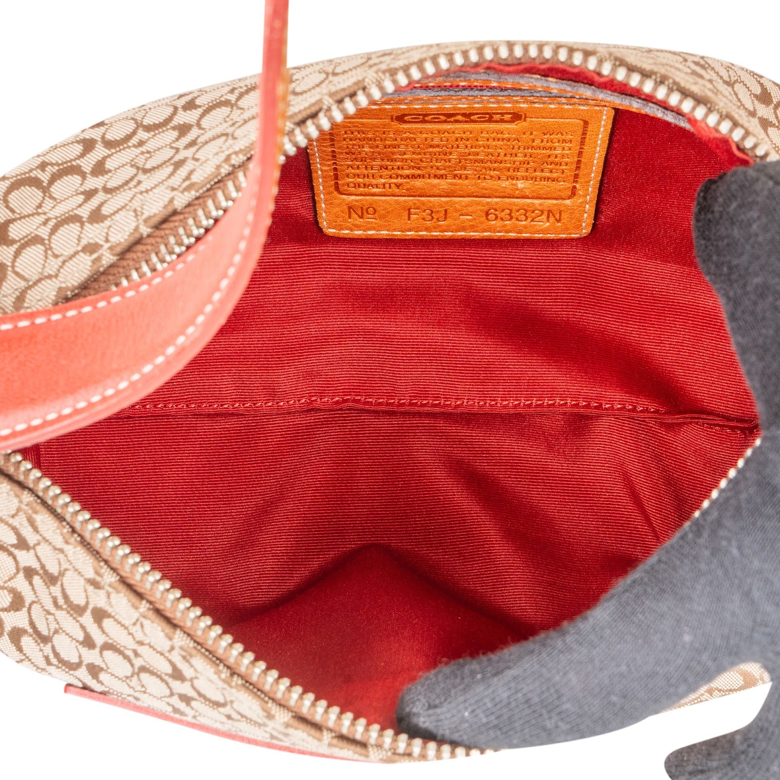 Coach Monogram Signature Demi Pochette Shoulder Bag