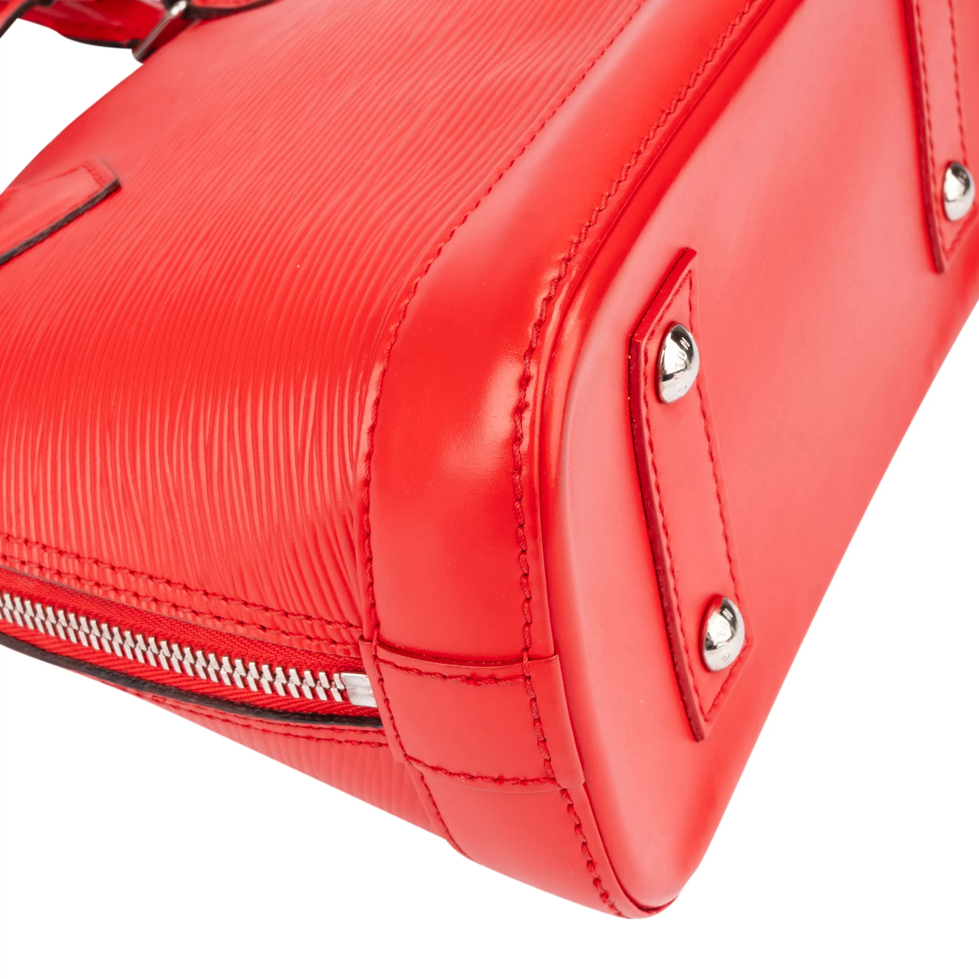 Louis Vuitton Rouge Epi Leather Alma BB Handbag
