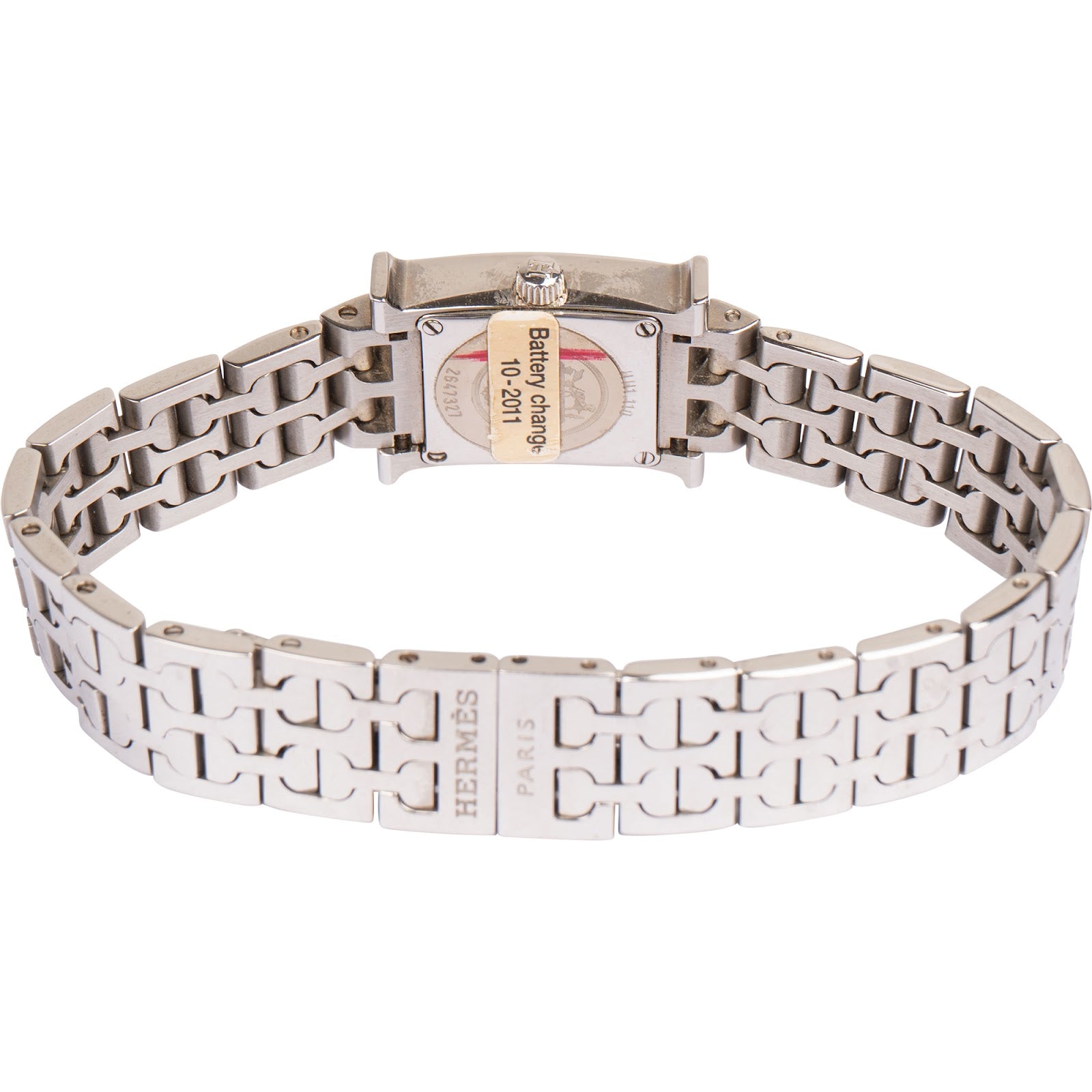 Hermès Silver Tone Heure H HH.110 Women Watch