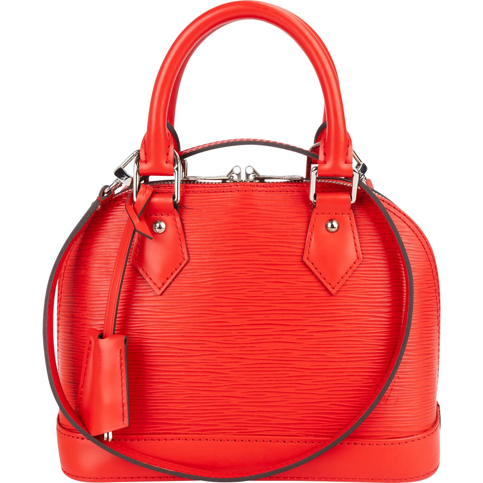 Louis Vuitton Red Epi Leather Alma BB Handbag