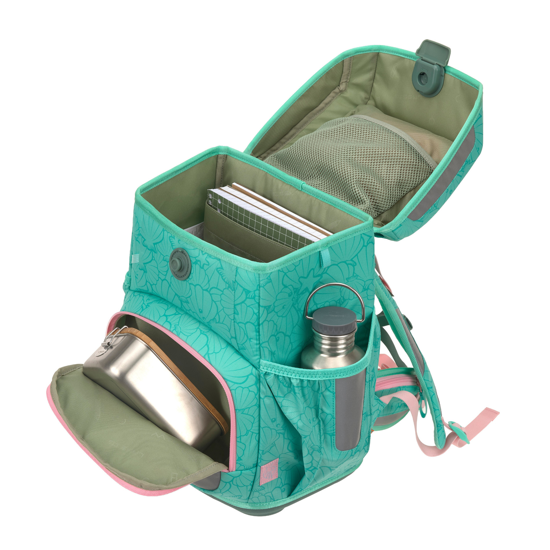 School Set Light Unique Schulranzenset 5tlg. - Seashell turqouise