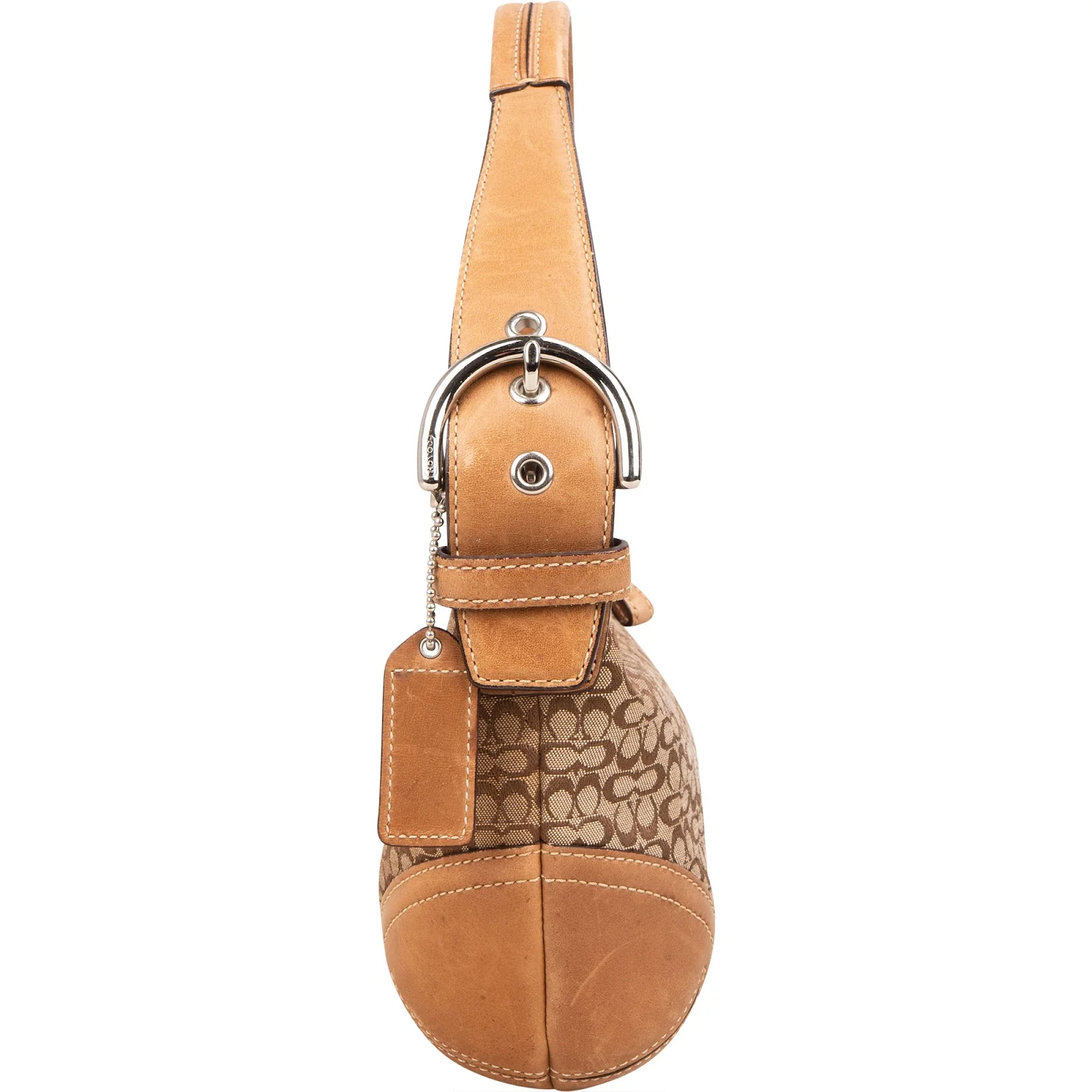 Coach Monogram Signature Small Hobo Shoulder Bag