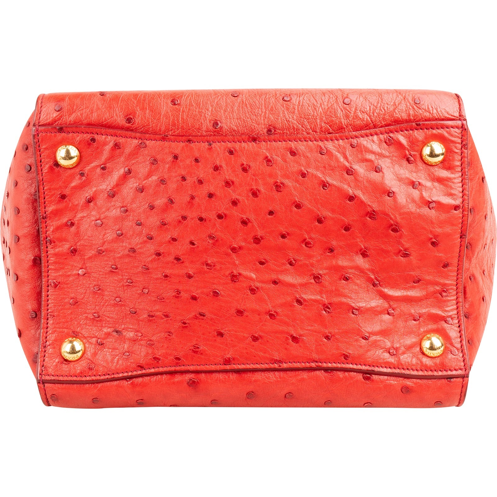 Prada - Ostrich Twin Pocket Crossbody Bag