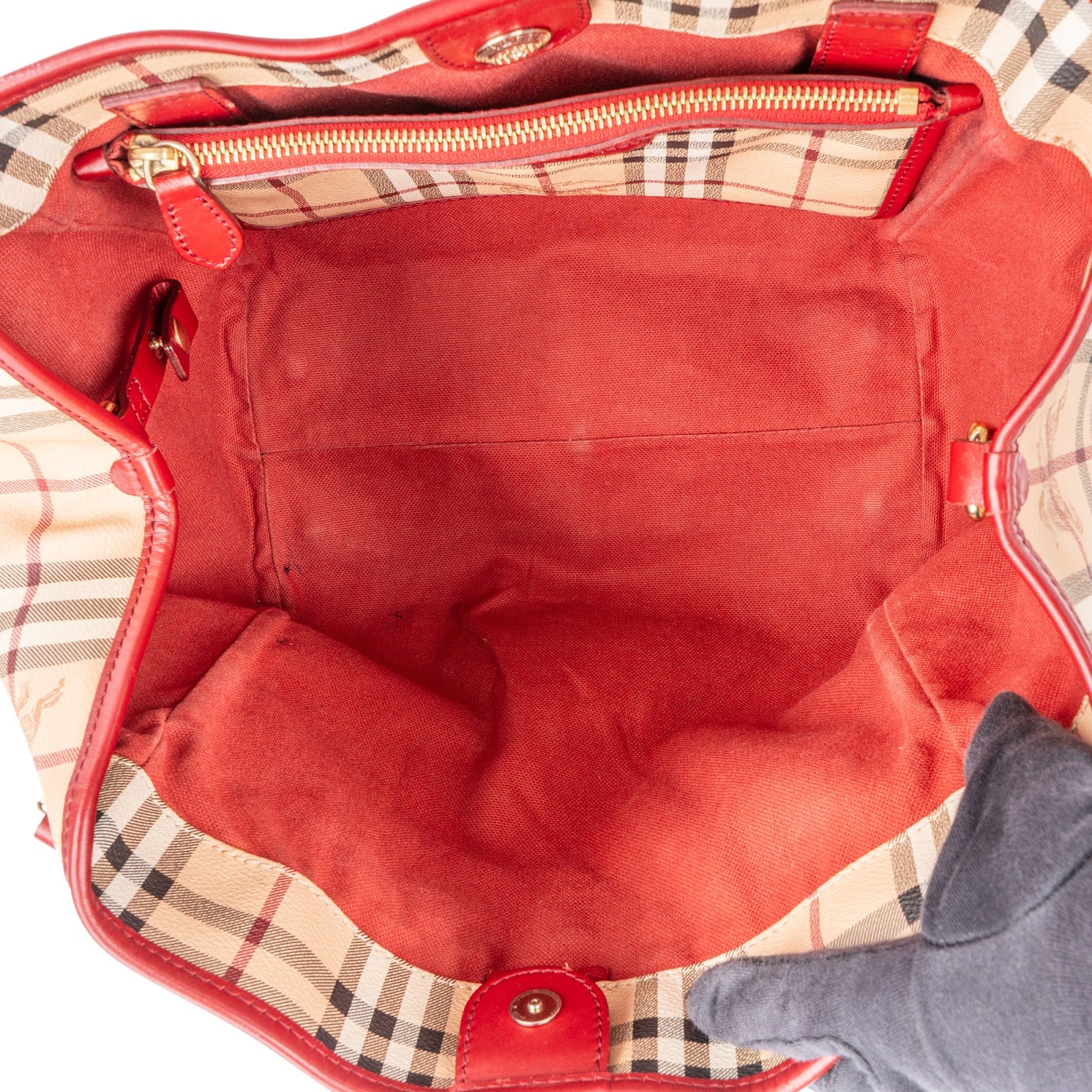 Burberry - Haymarket Check Hobo Schultertasche